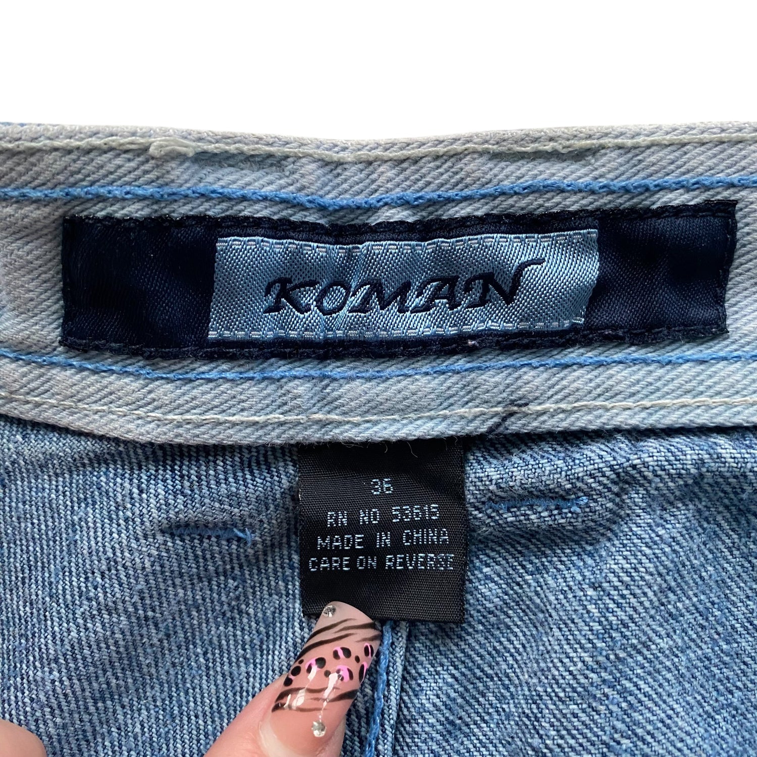 Y2k Koman Light Washed Out Jorts