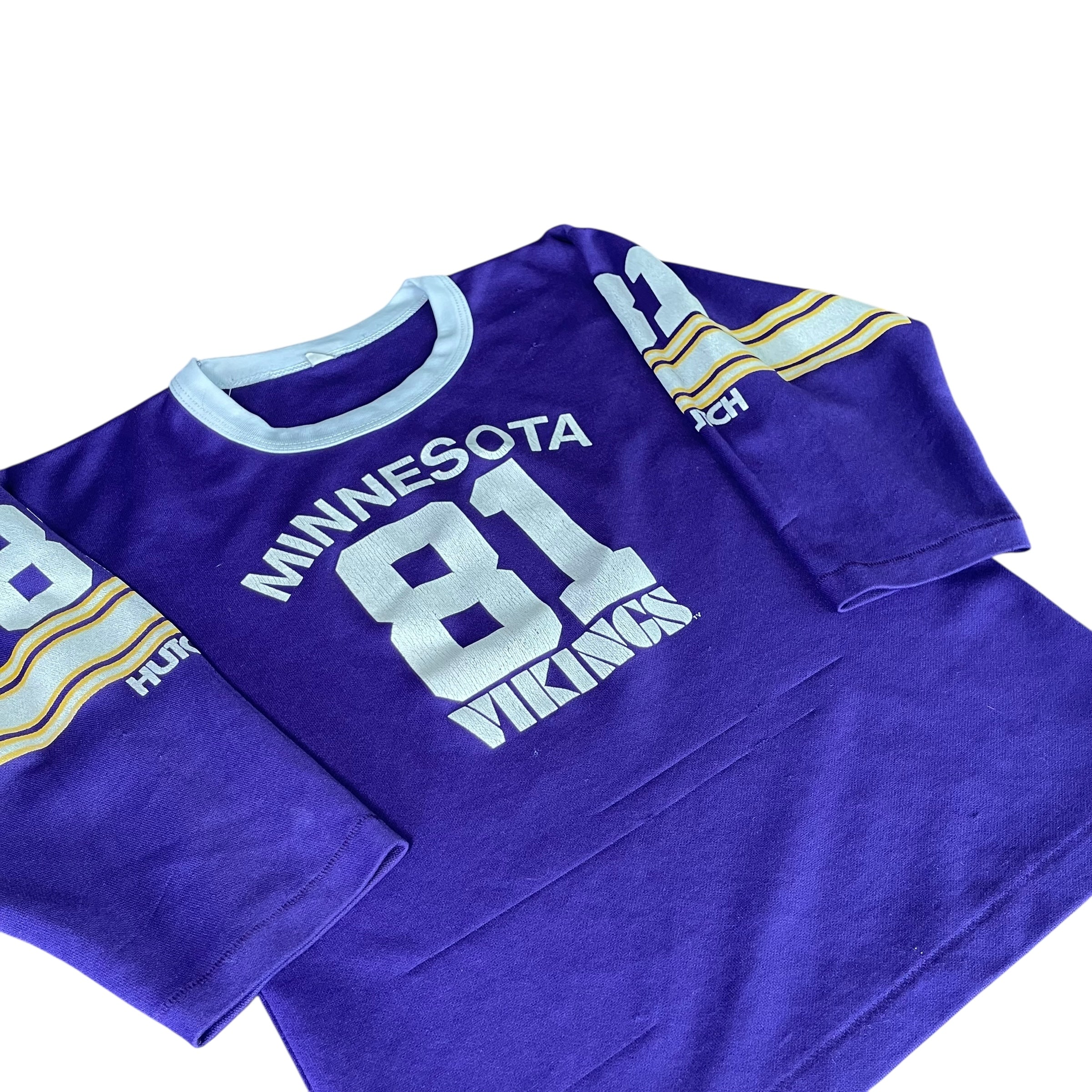 Vintage 90s Femme Cris Carter Minnesota Vikings Quarter Sleeve Jersey