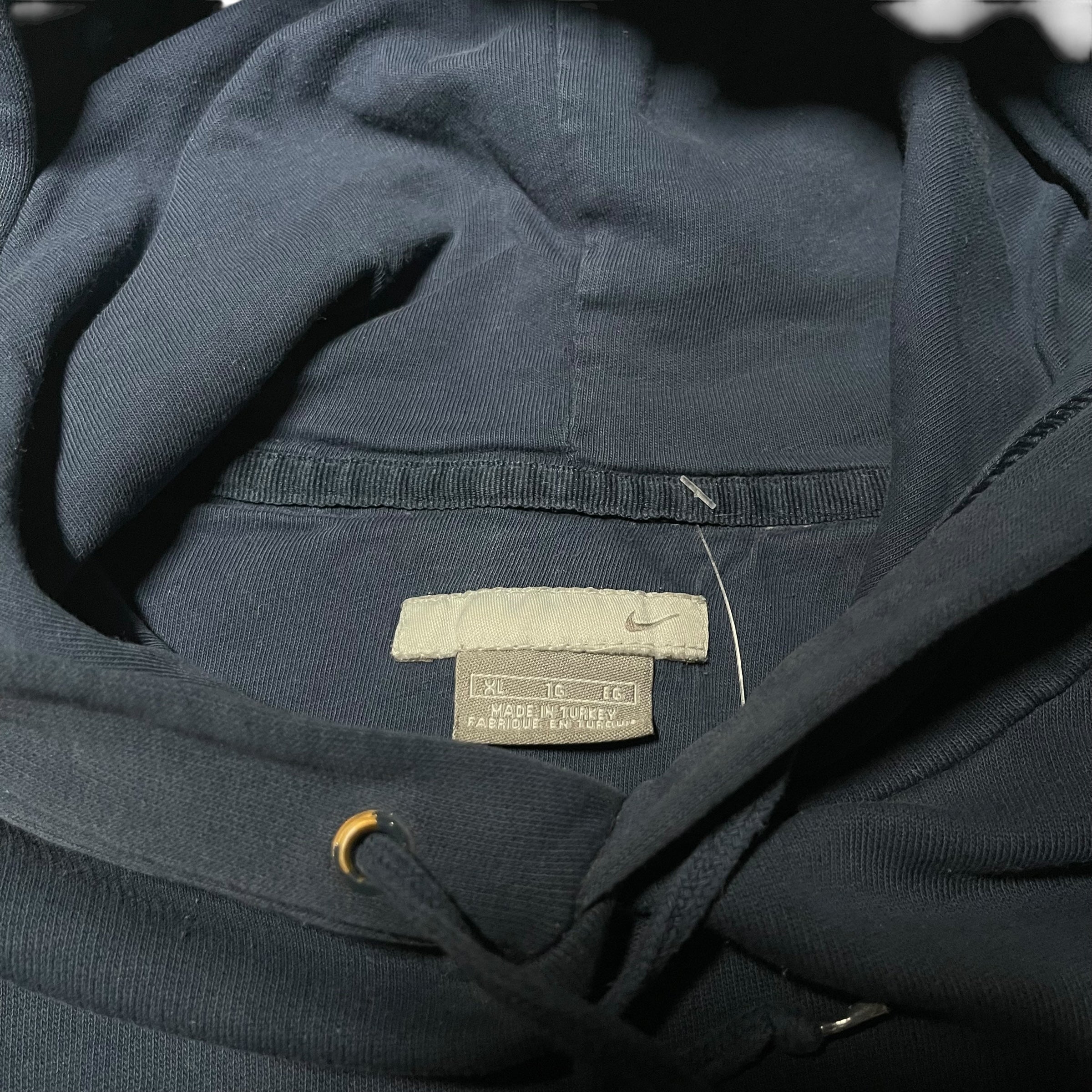 Y2K Distressed Nike Navy Hoodie