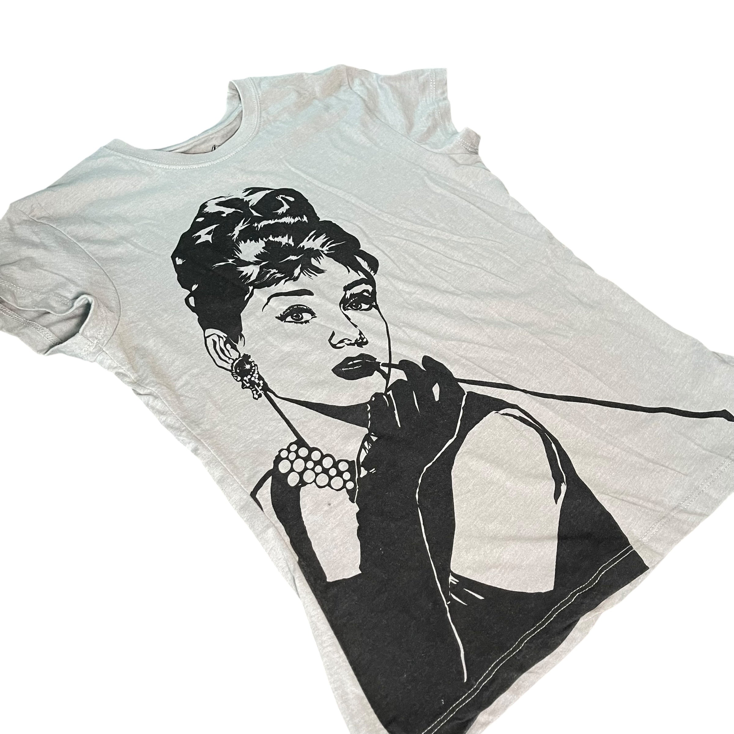 Vintage Y2K Aubrey Hepburn illustration T-Shirt