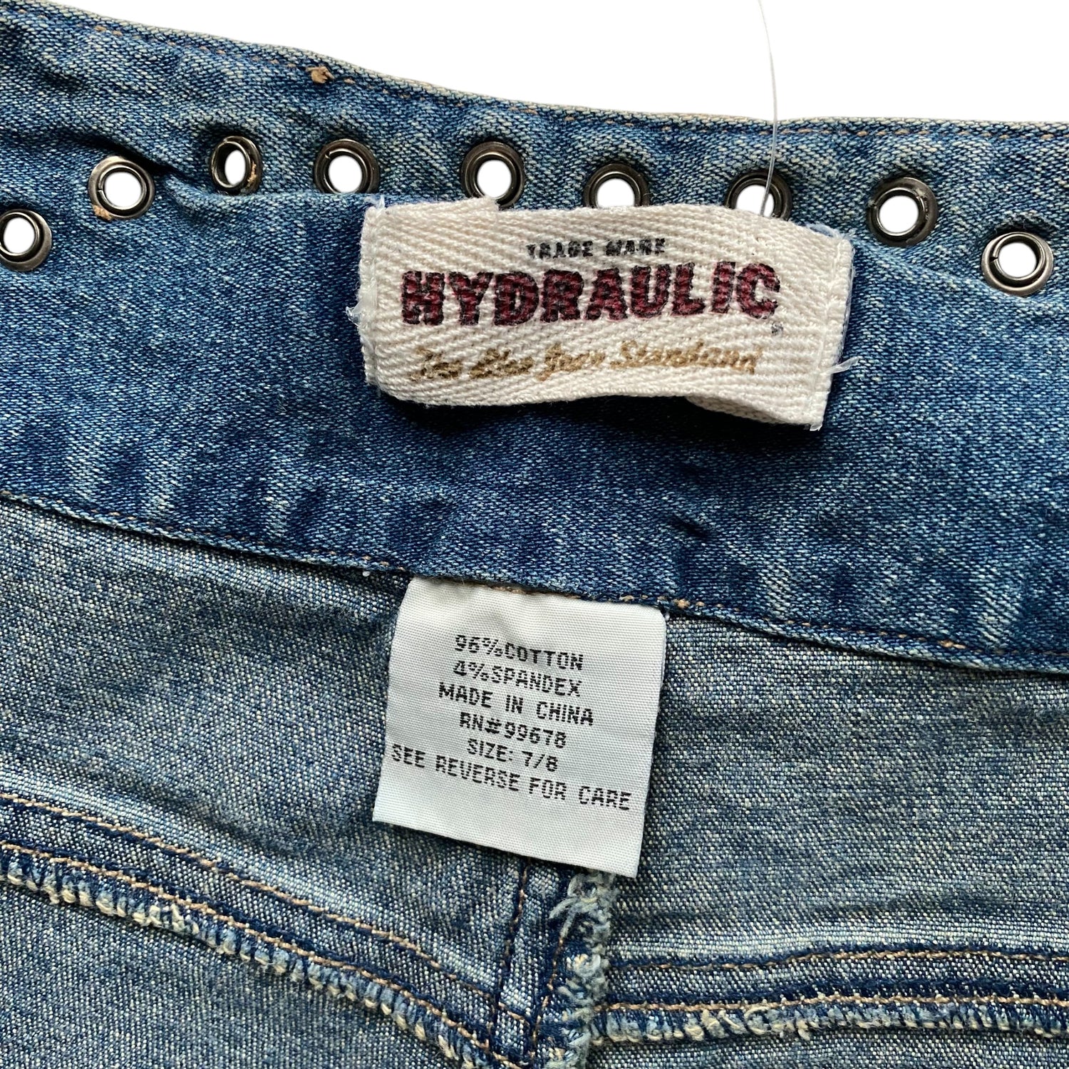 Y2k Hydraulic Western Style Low Rise Flare Jeans