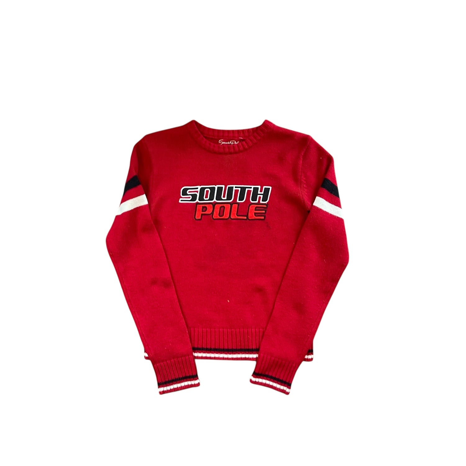 Vintage Y2K South Pole Knit Long-Sleeve Sweatshirt