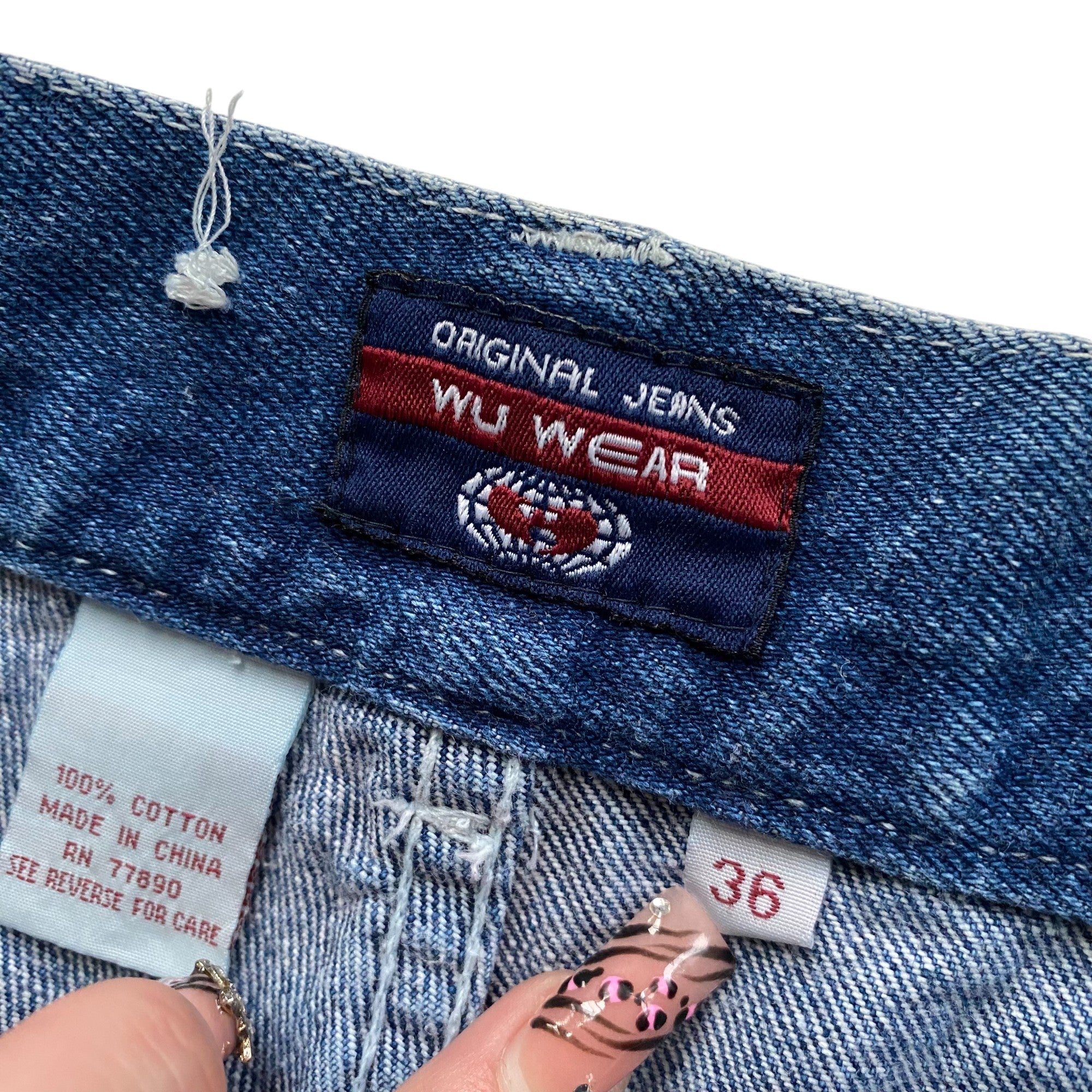 Y2k WU WEAR Baggy Jorts