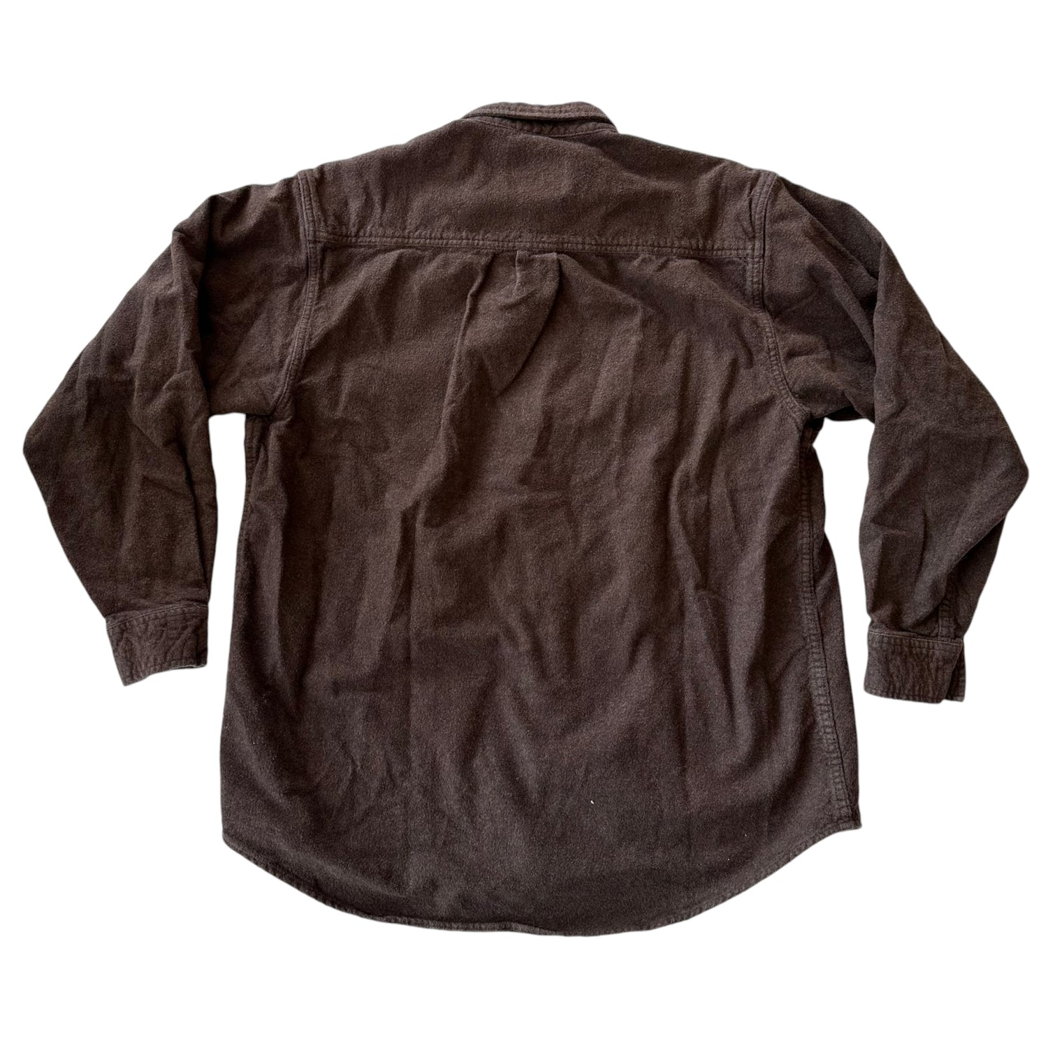 Vintage Brown Long Sleeve Button Up
