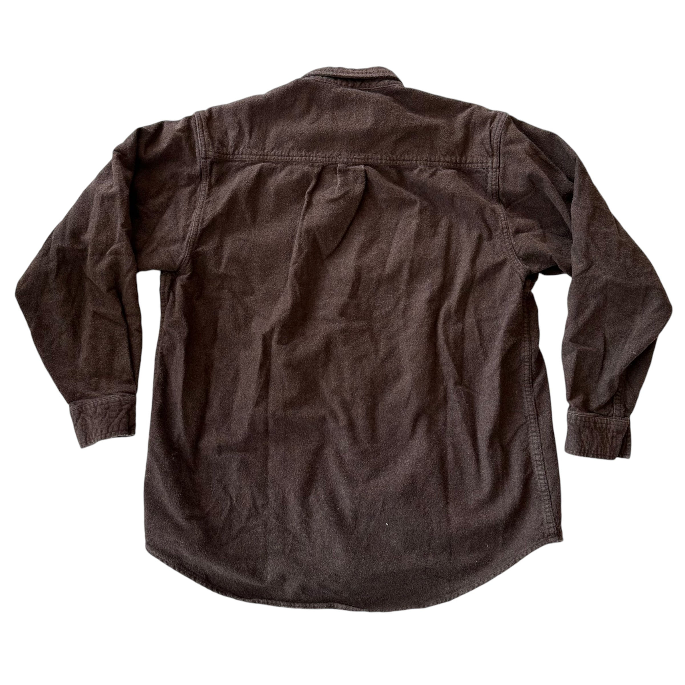 Vintage Brown Long Sleeve Button Up