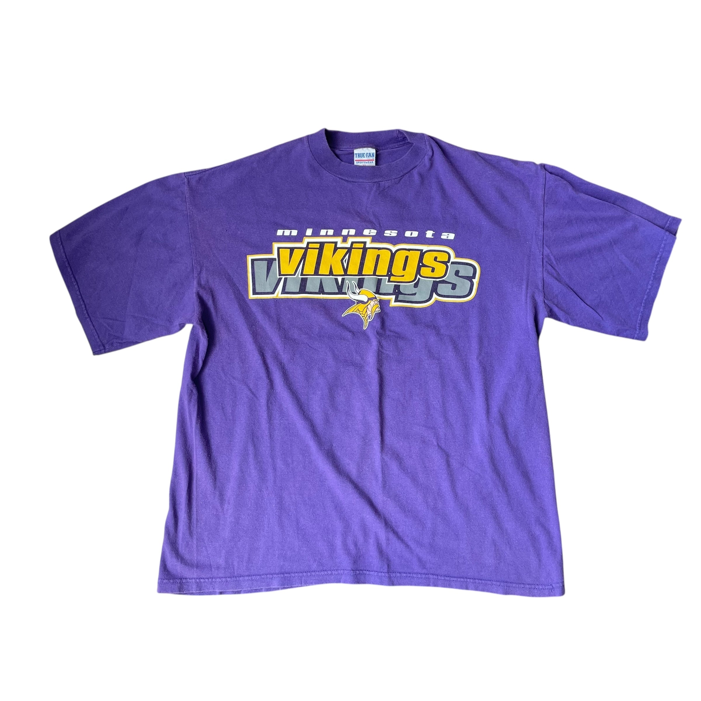 Vintage Minnesota Vikings Purple Spell-Out T-Shirt