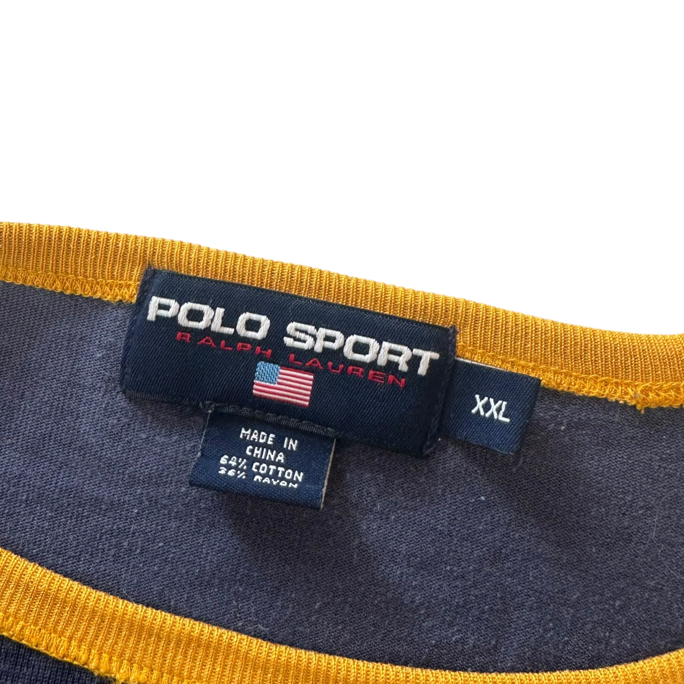 Vintage Polo Sport P-Wing Ringer Tee