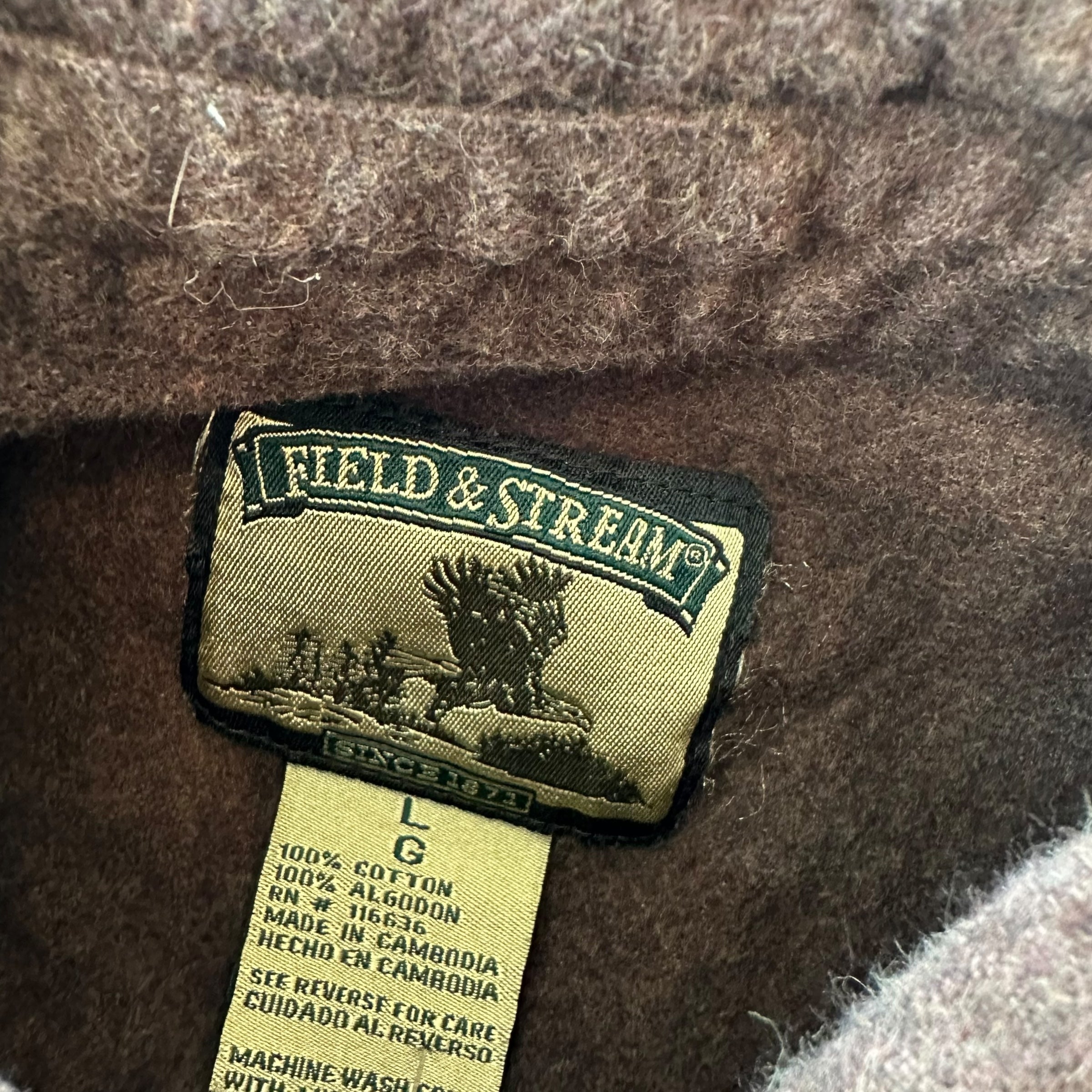 Vintage Brown Long Sleeve Button Up