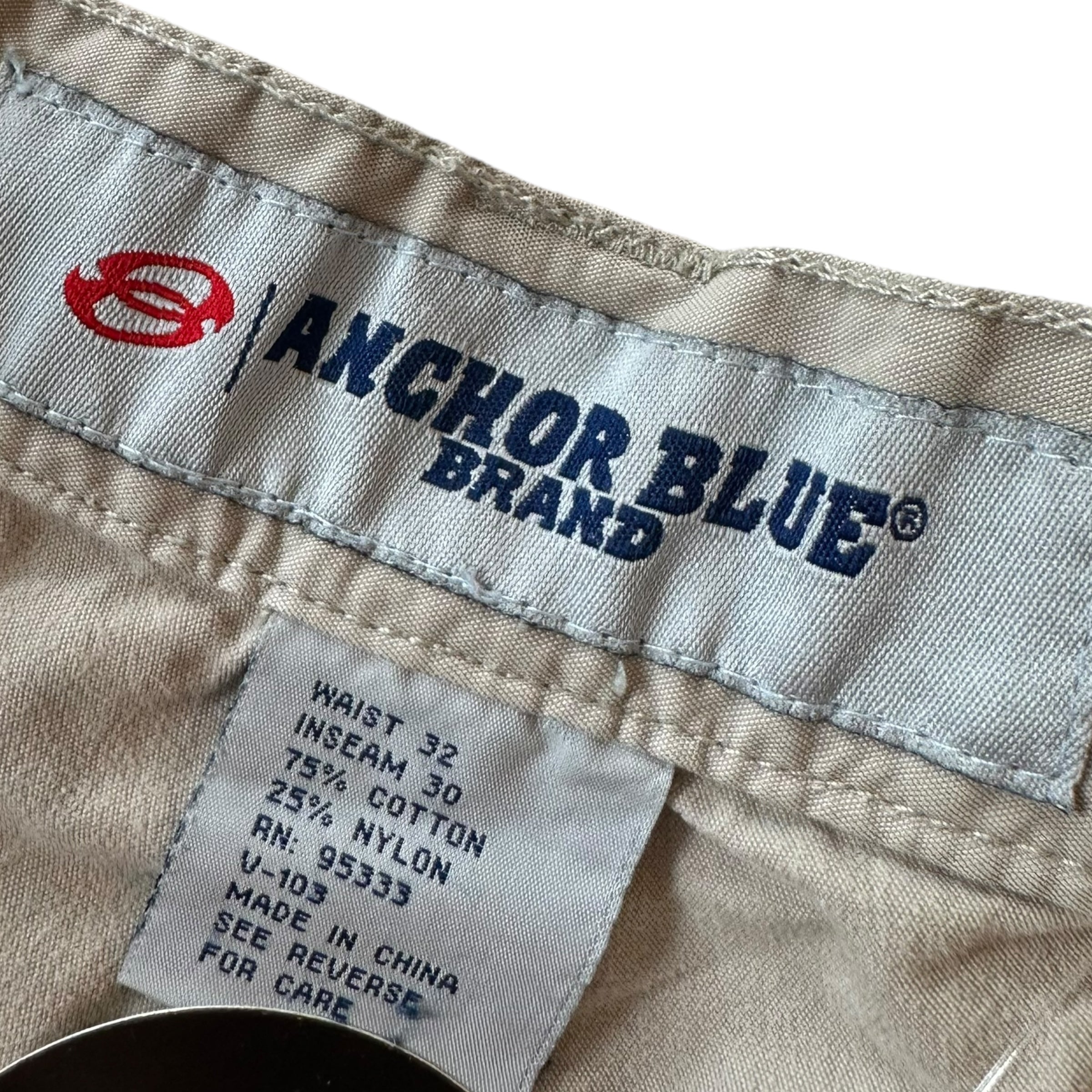 Vintage Anchor Blue Tan Convertible Cargo Pants