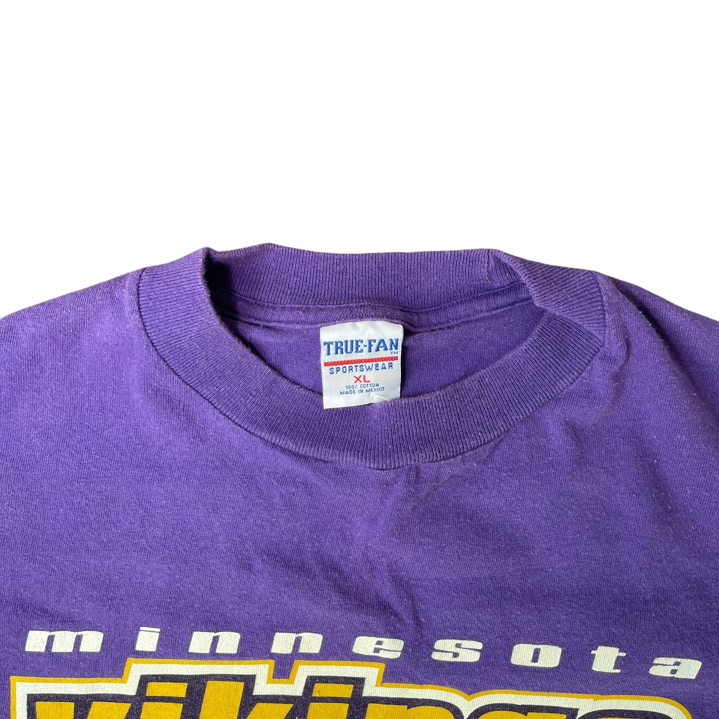 Vintage Minnesota Vikings Purple Spell-Out T-Shirt