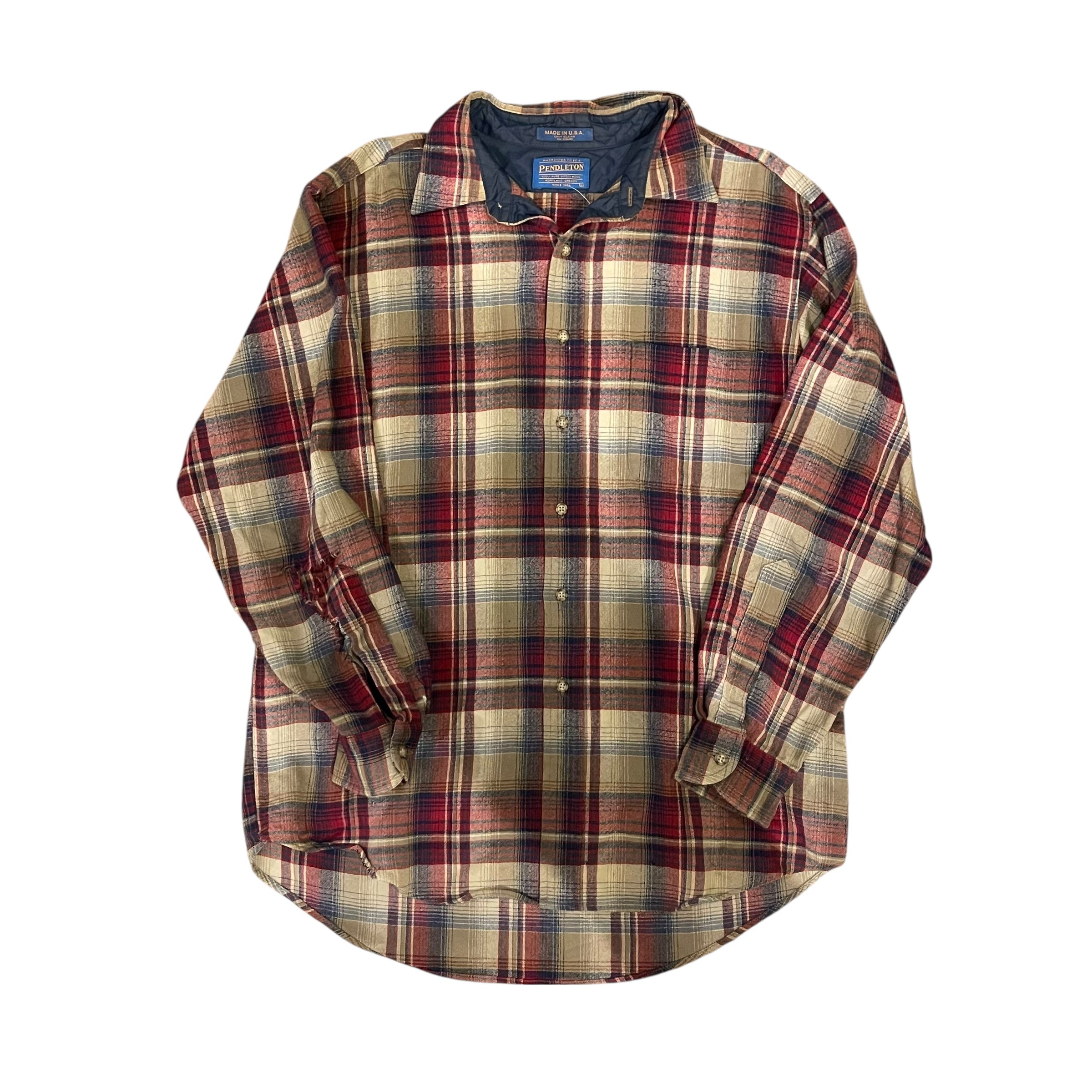 Vintage Pendleton Red Plaid Flannel