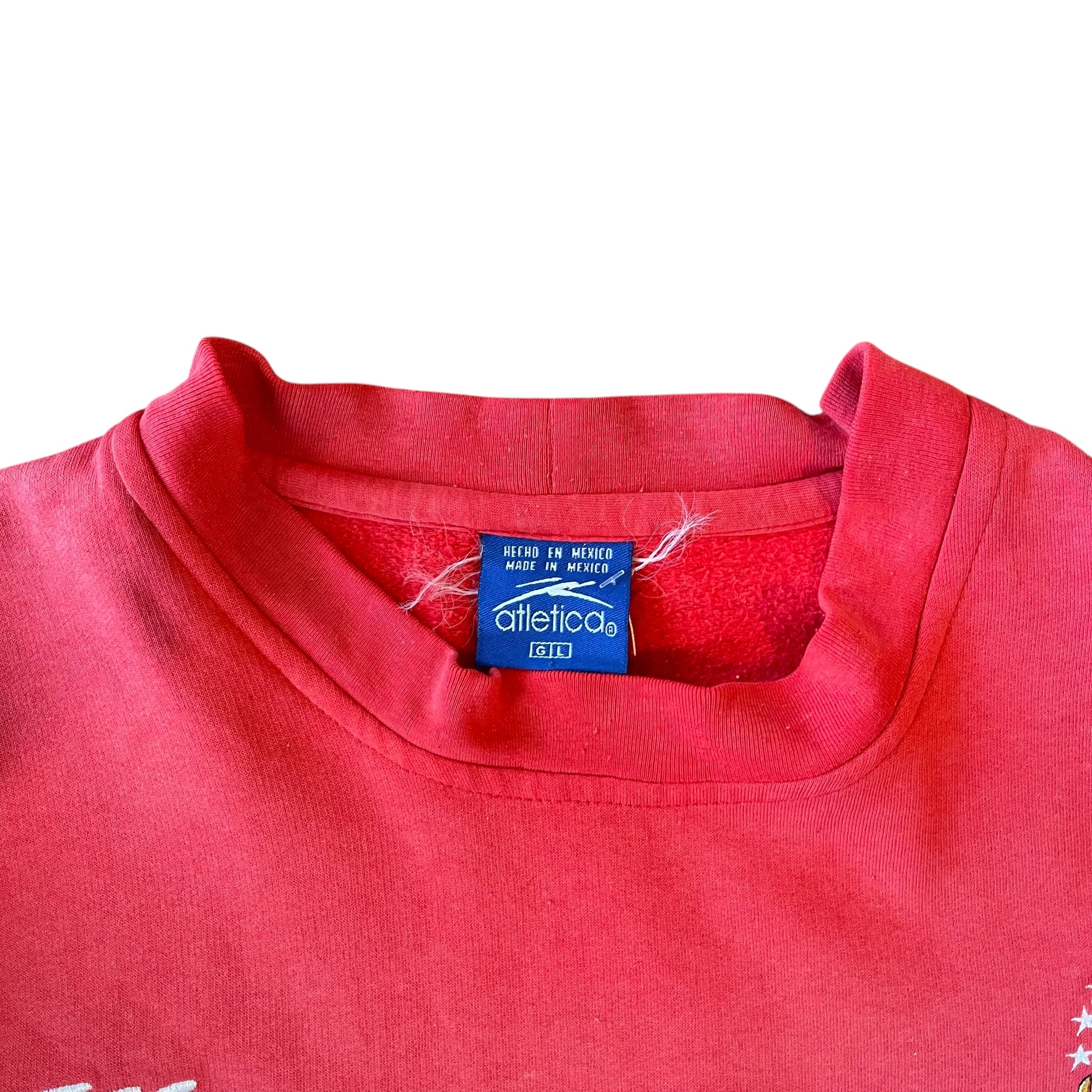 Vintage Deportivo Toluca Atletica Red Sweatshirt