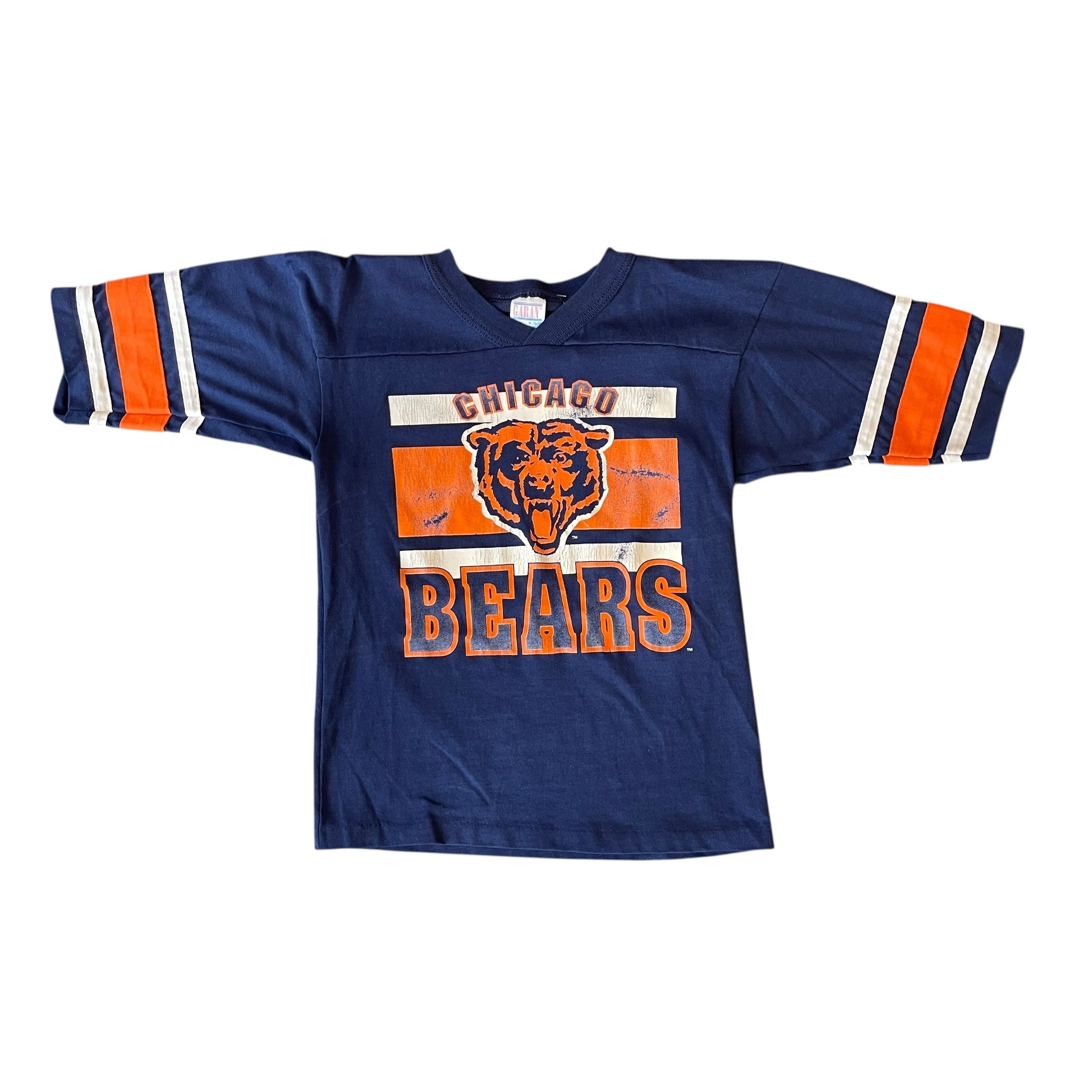 Vintage 80s Chicago Bears Half-Sleeve Graphic Shirt