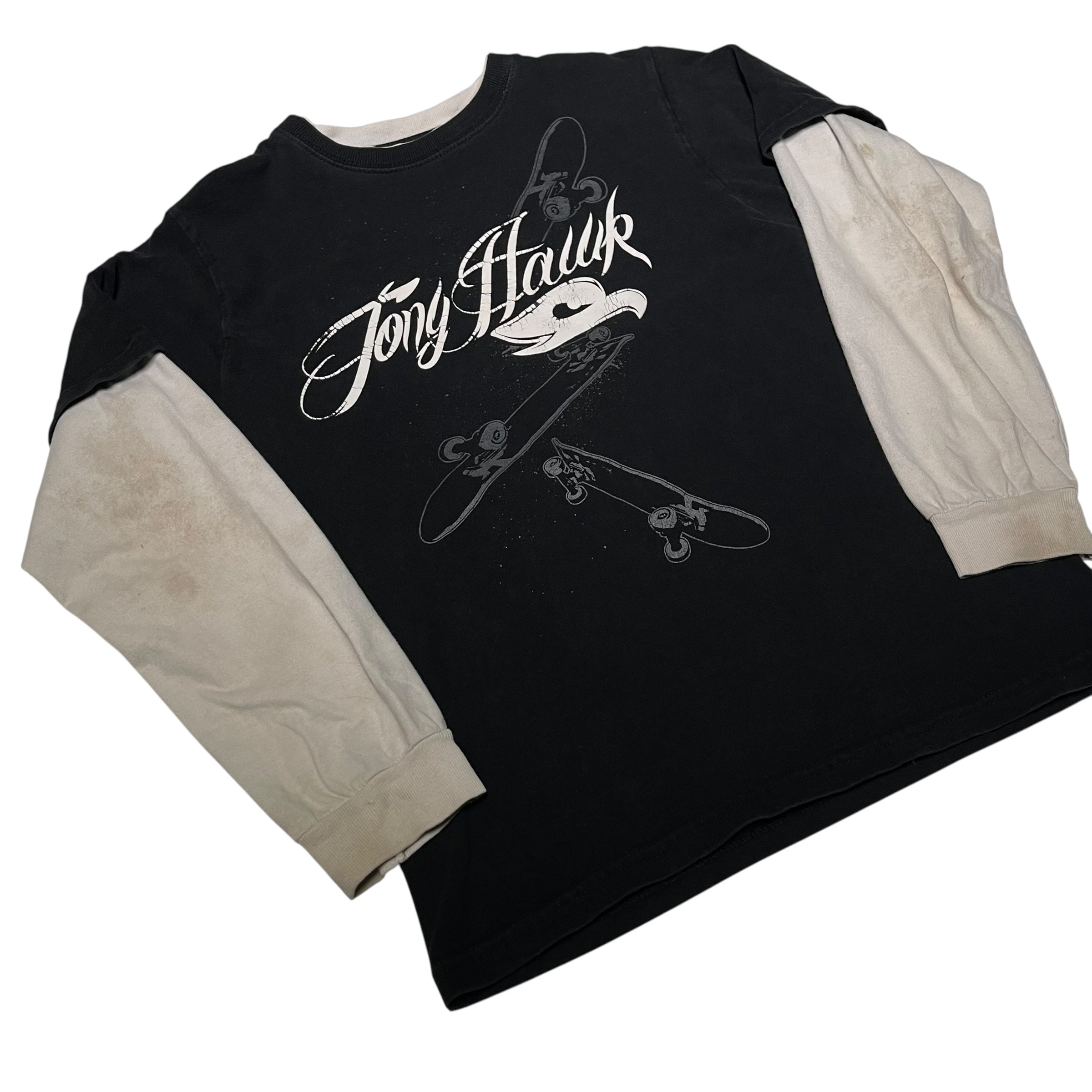 Vintage Y2K Tony Hawk Double Sleeve Graphic Tee