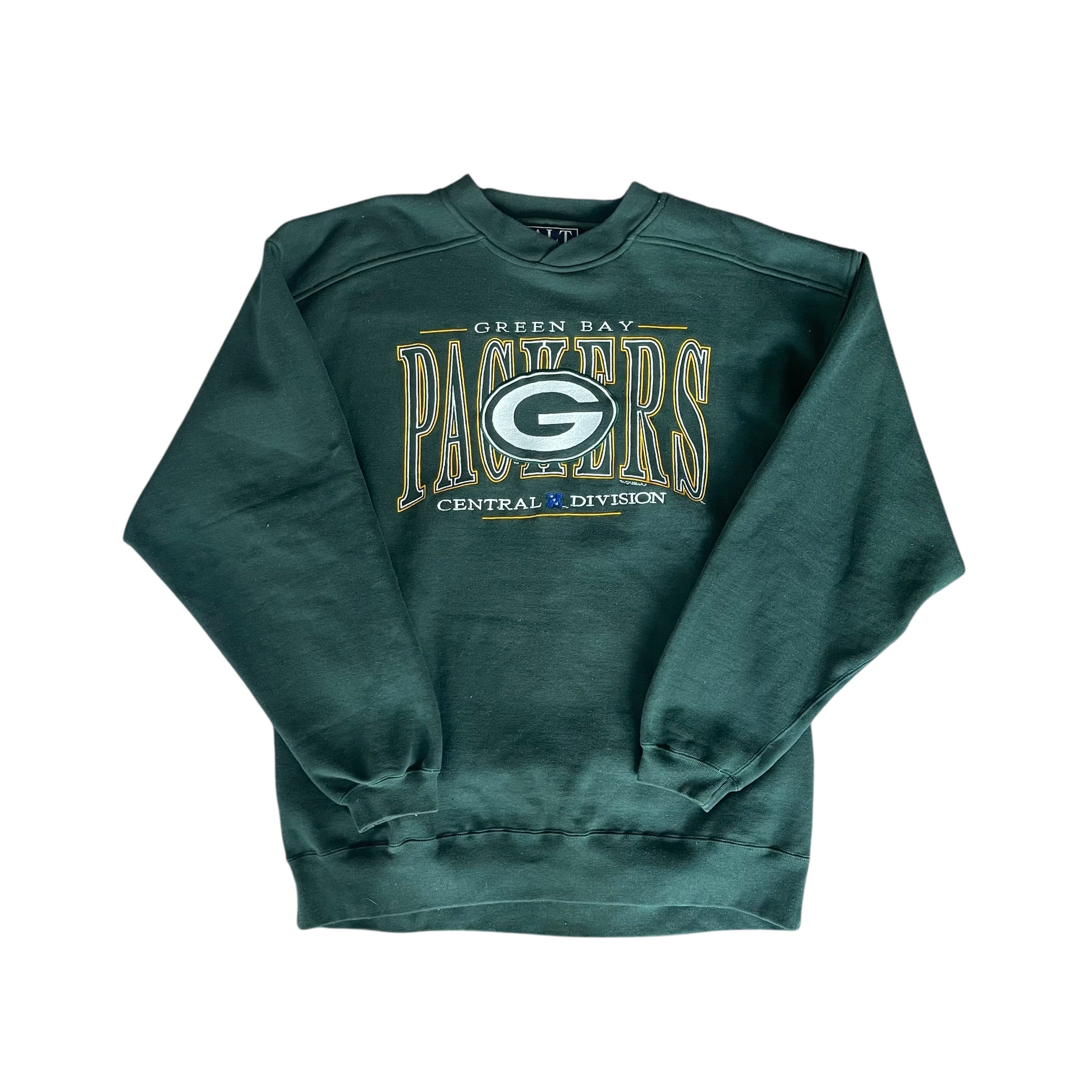 Vintage 1996 Green Bay Packers Green Logo Crewneck