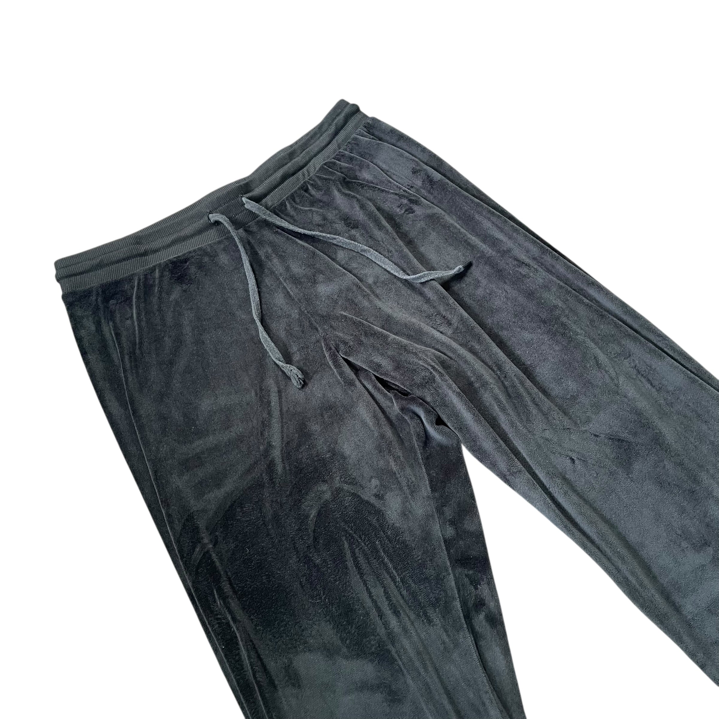 Y2K Juicy Couture Black Velour Sweatpants
