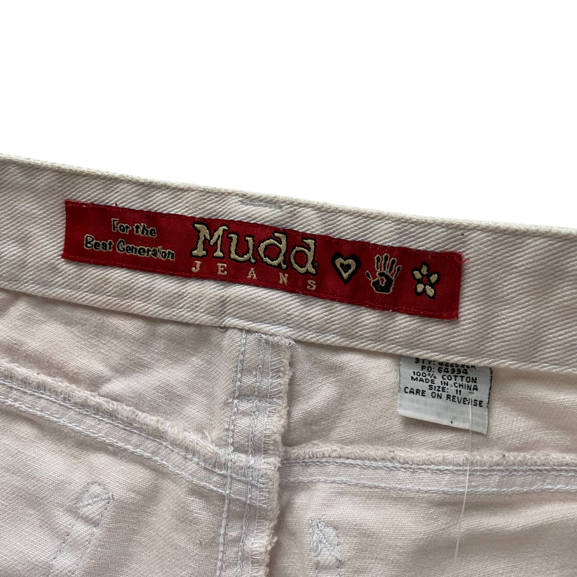 Vintage Mudd Jeans White Femme Shorts