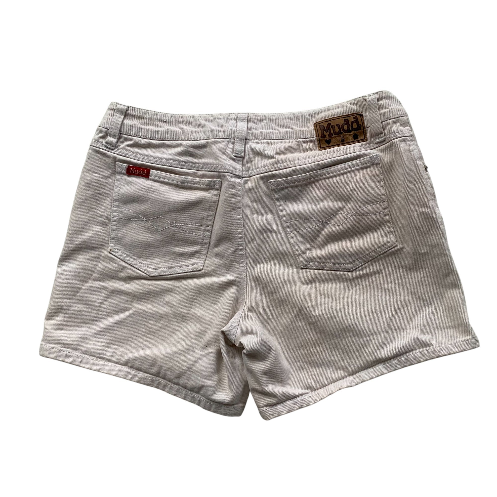 Vintage Mudd Jeans White Femme Shorts