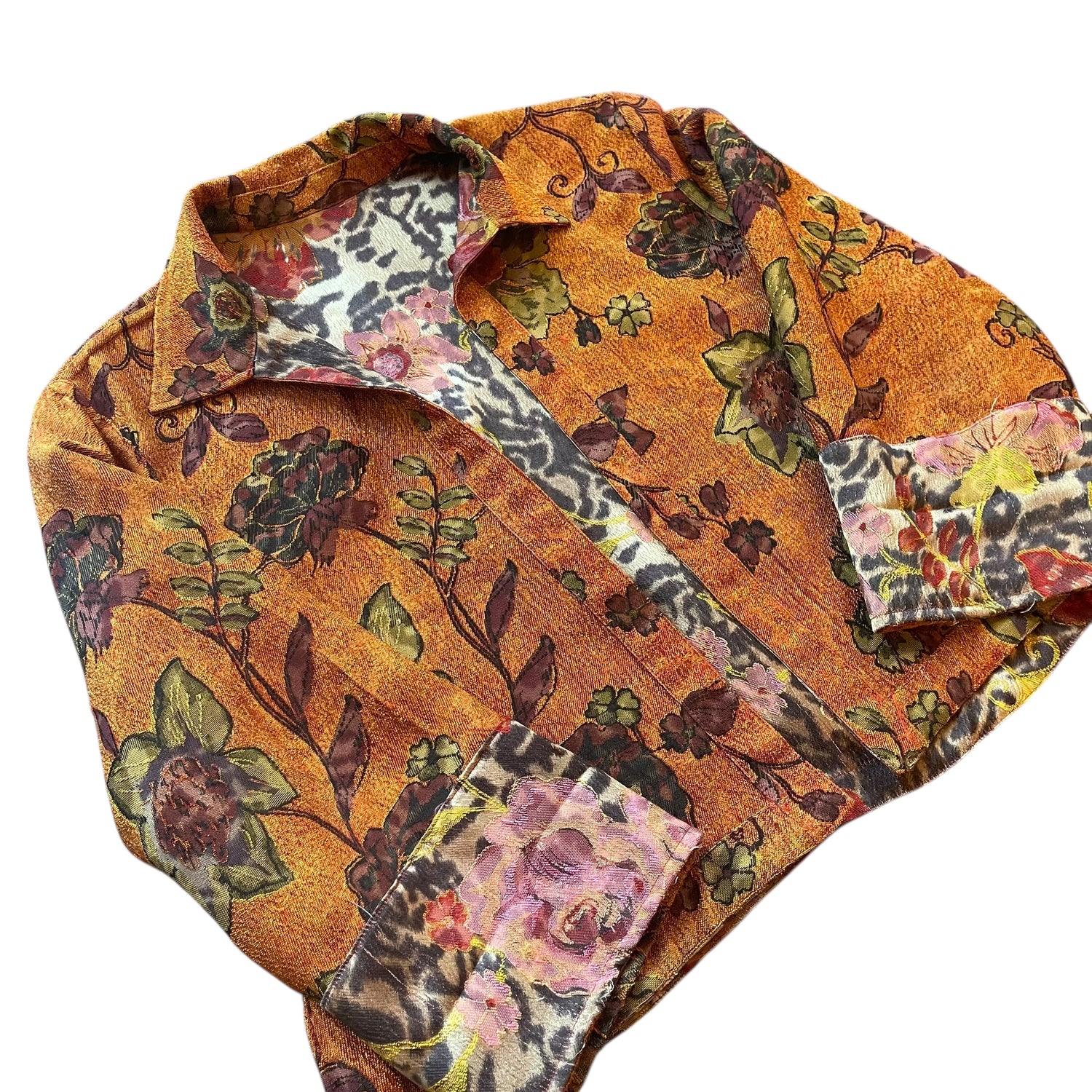 Vintage Reversable Floral Tapestry Jacket