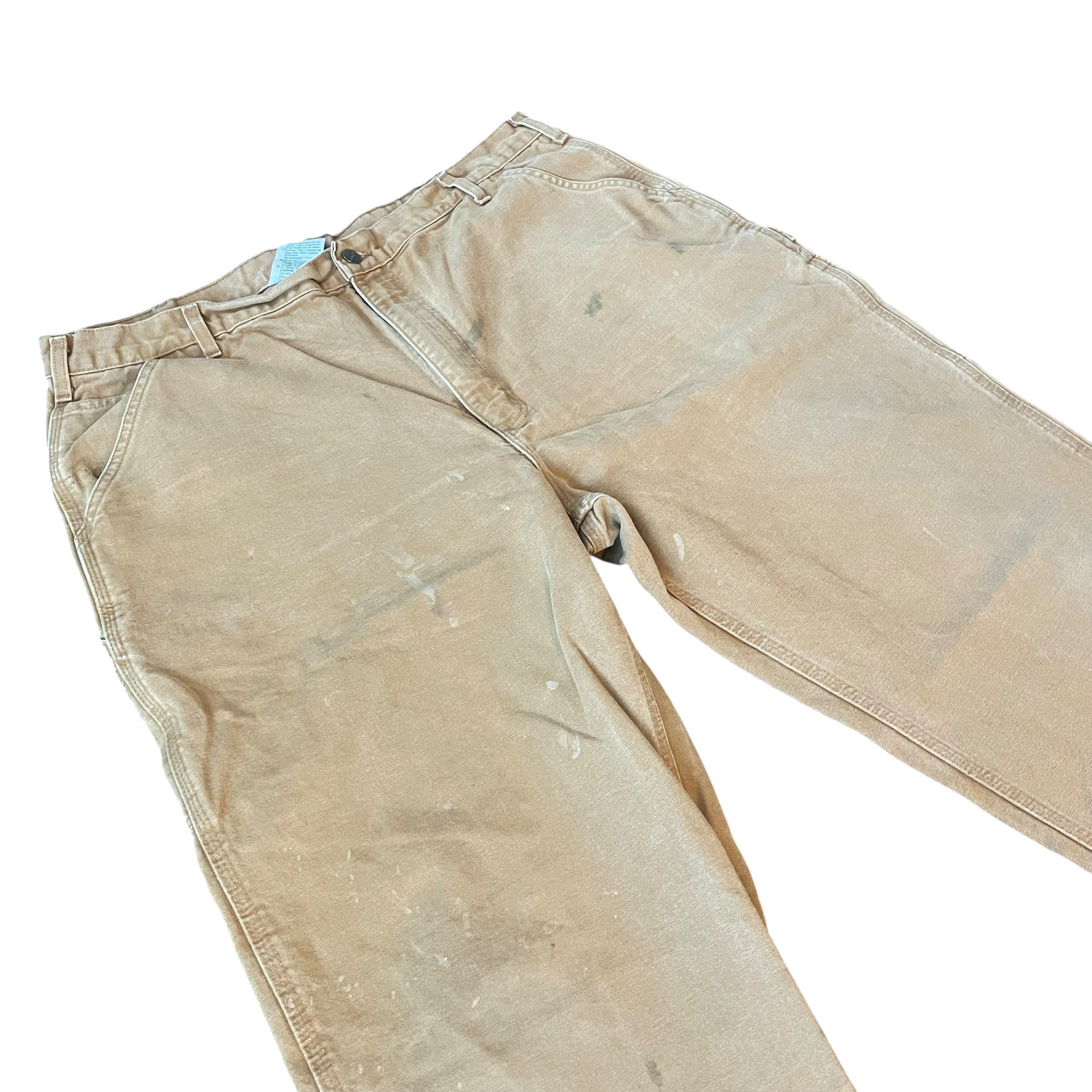 Vintage Distressed Carhartt Signature Brown Work Pants