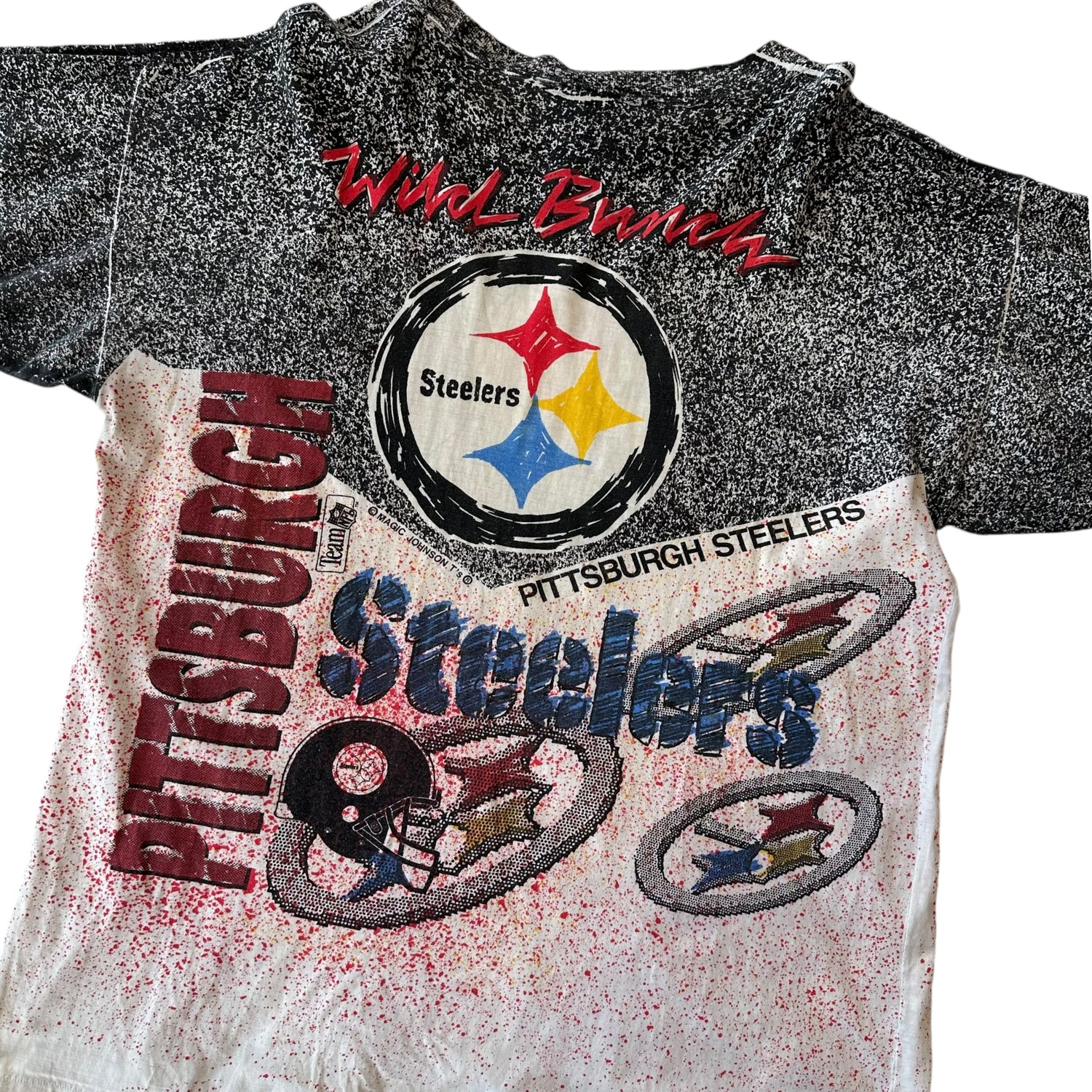 Vintage 90s Pittsburgh Steelers AOP T-Shirt