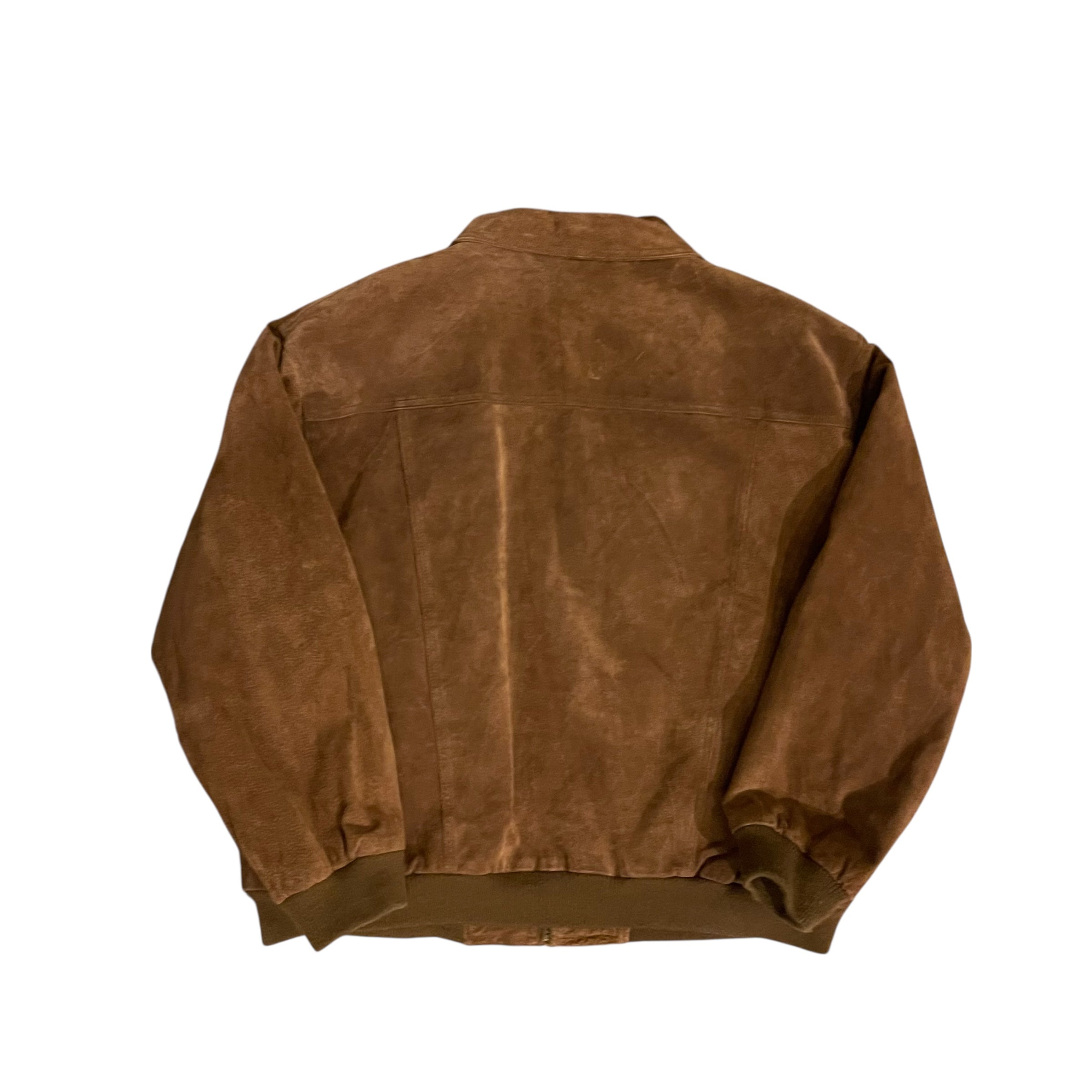 Vintage Field & Stream Brown Suede Leather Jacket