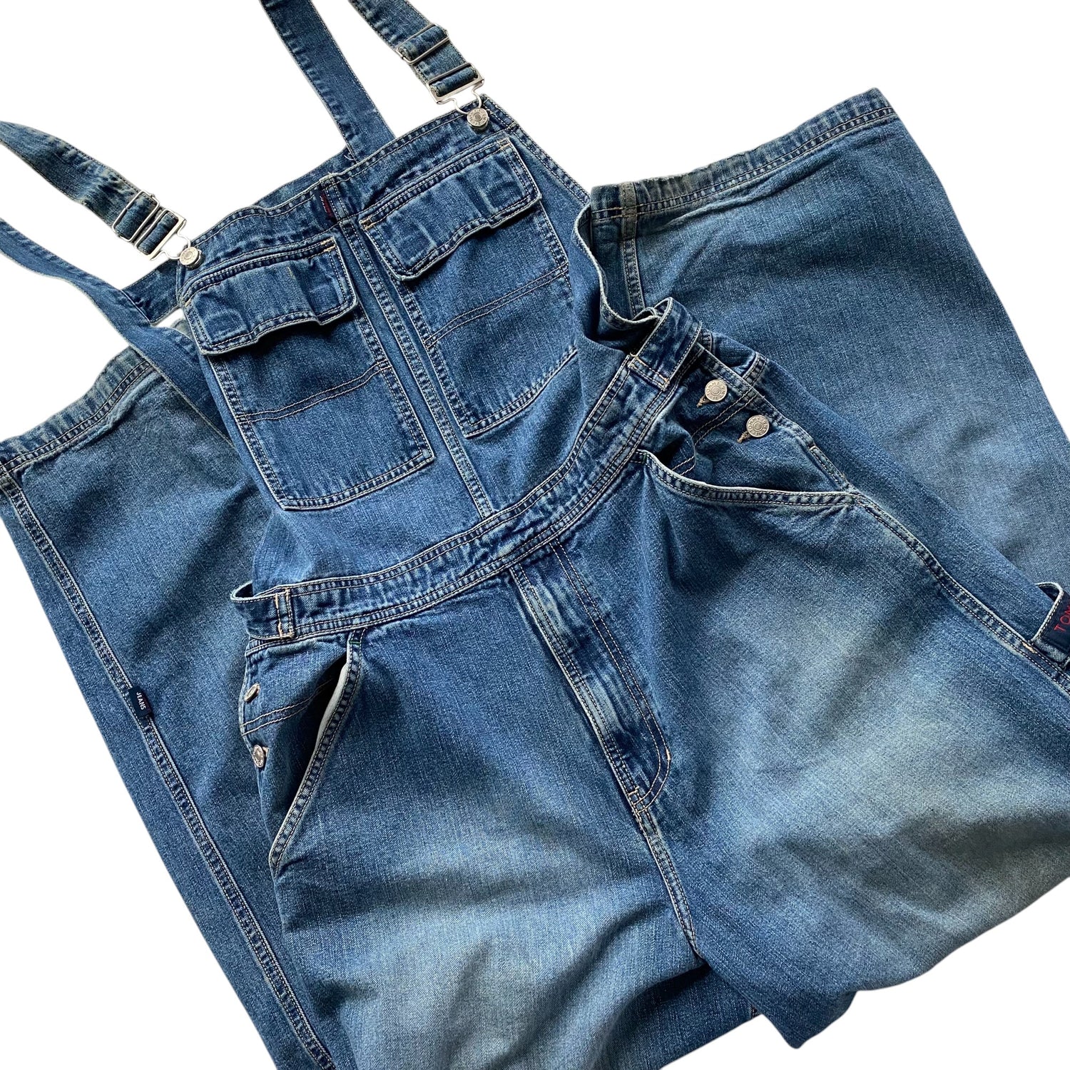 Vintage Tommy Hilfiger Guns & Roses Patch Overalls