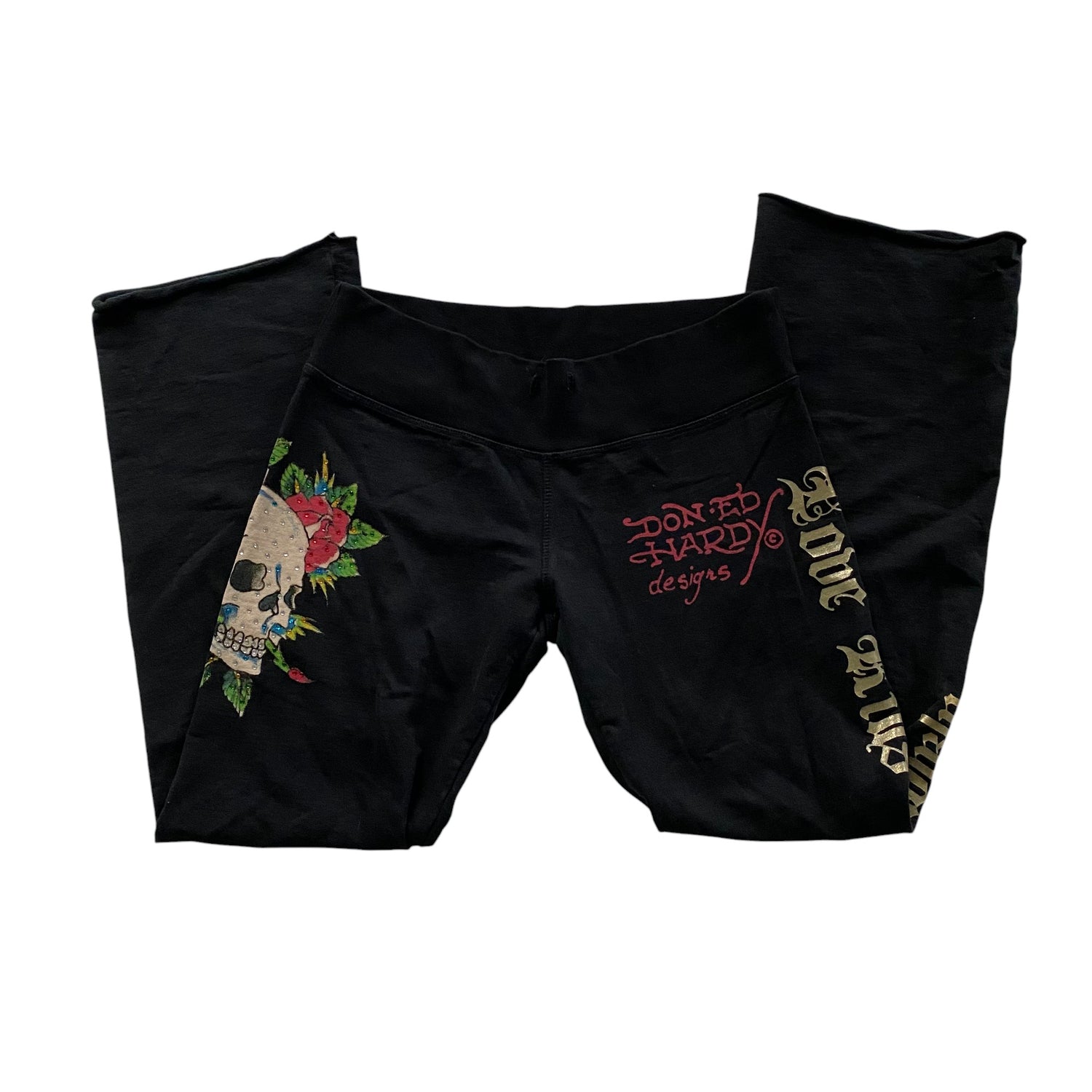 Y2k Ed Hardy Flare Sweatpants