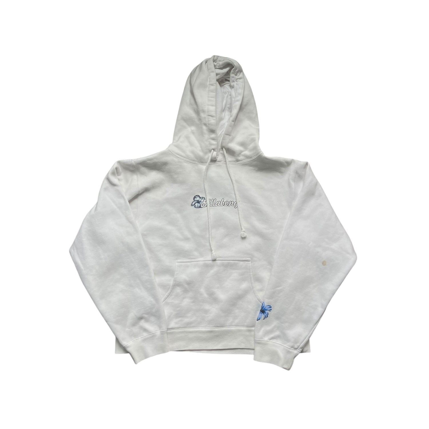 Y2K Billabong Femme Signature White Hoodie