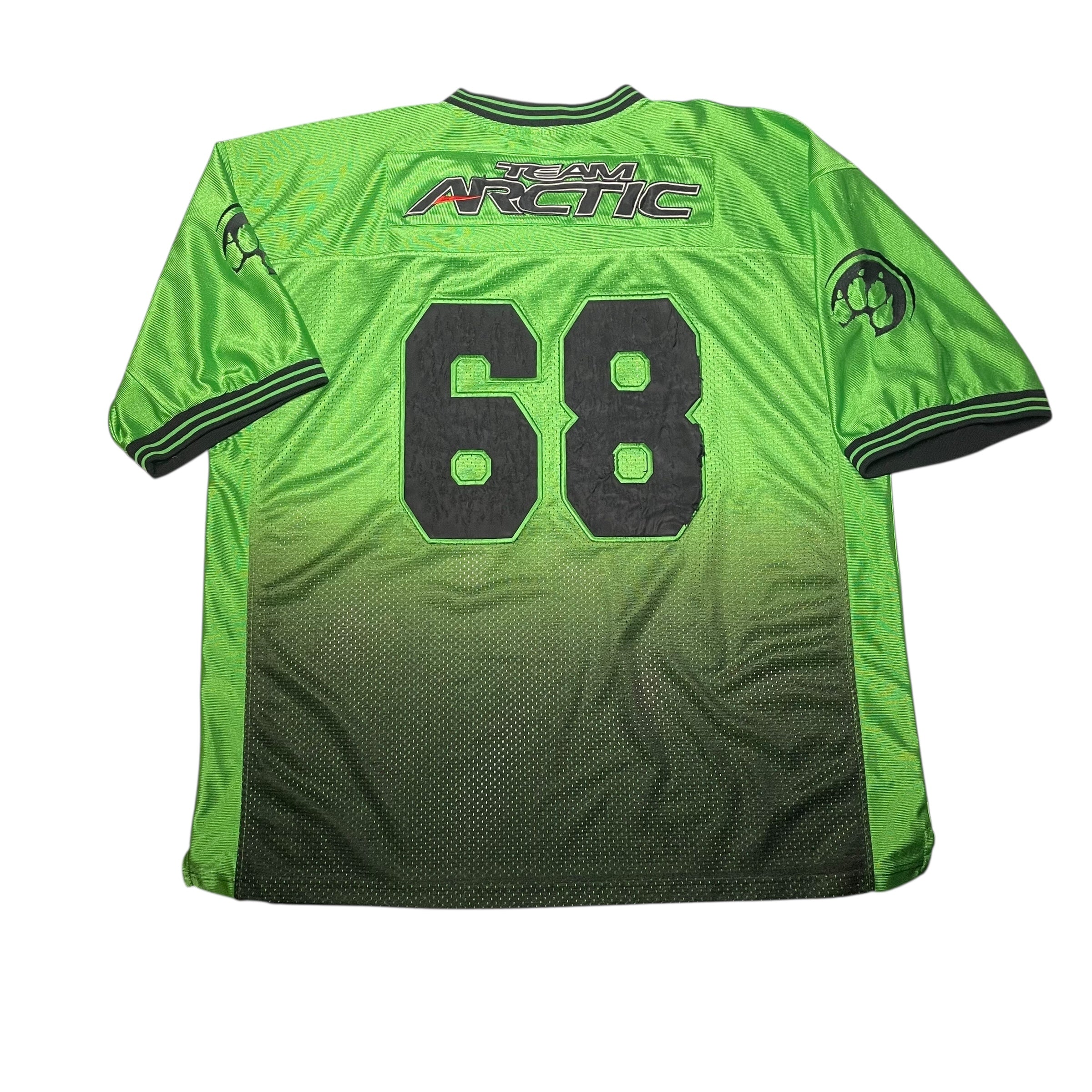Y2K Arctic Cat Green Football Jersey