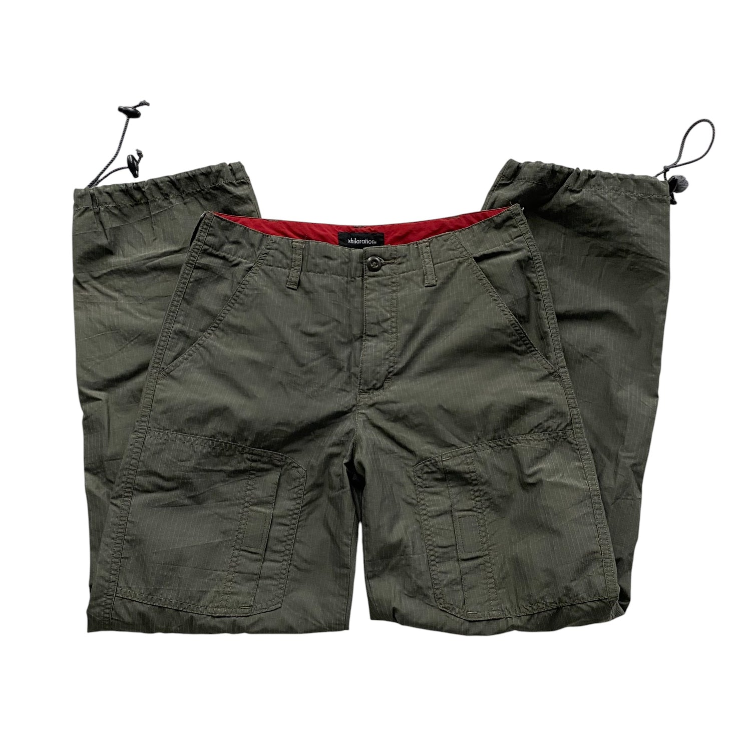 Y2k Xhilaration Green Track Pants
