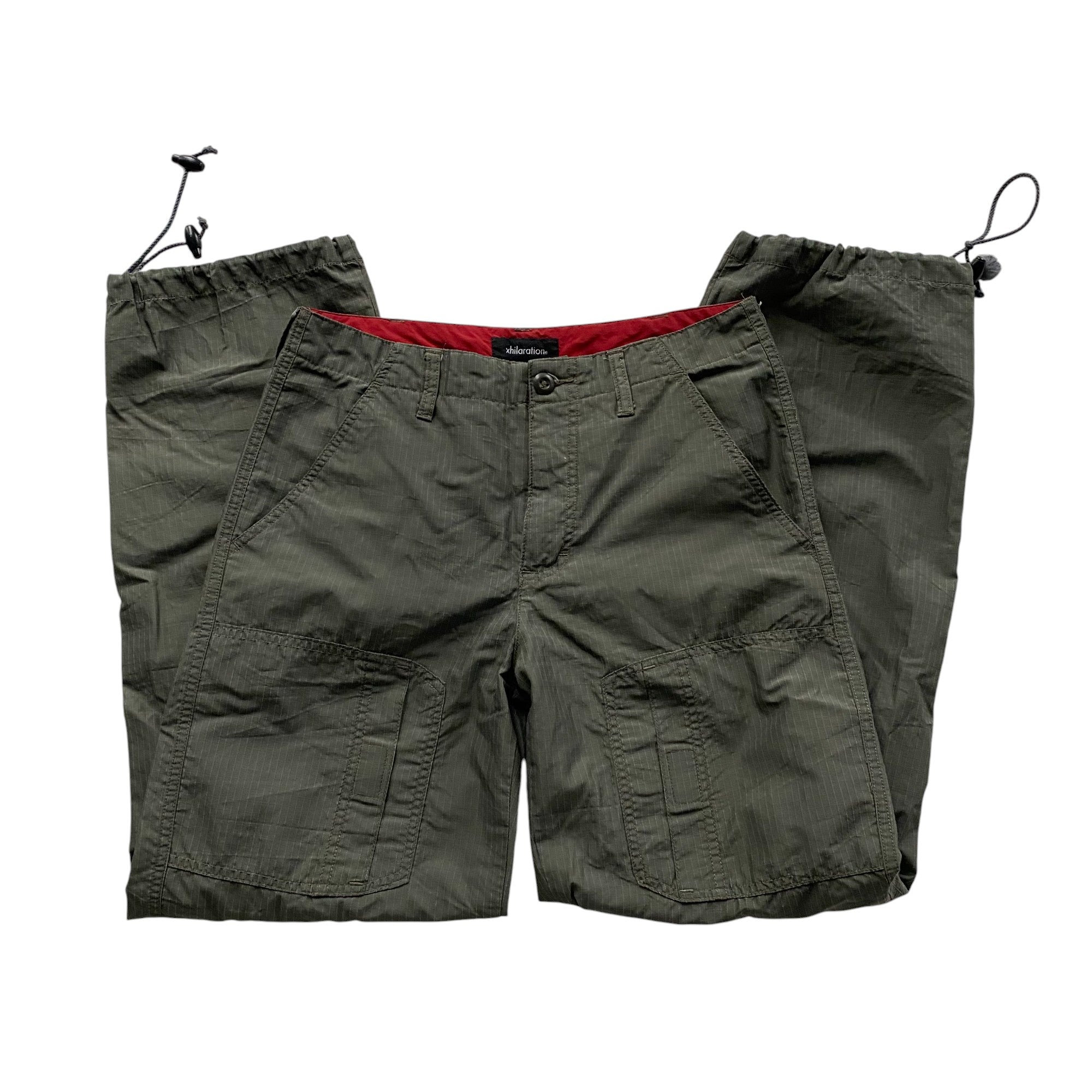 Y2k Xhilaration Green Track Pants