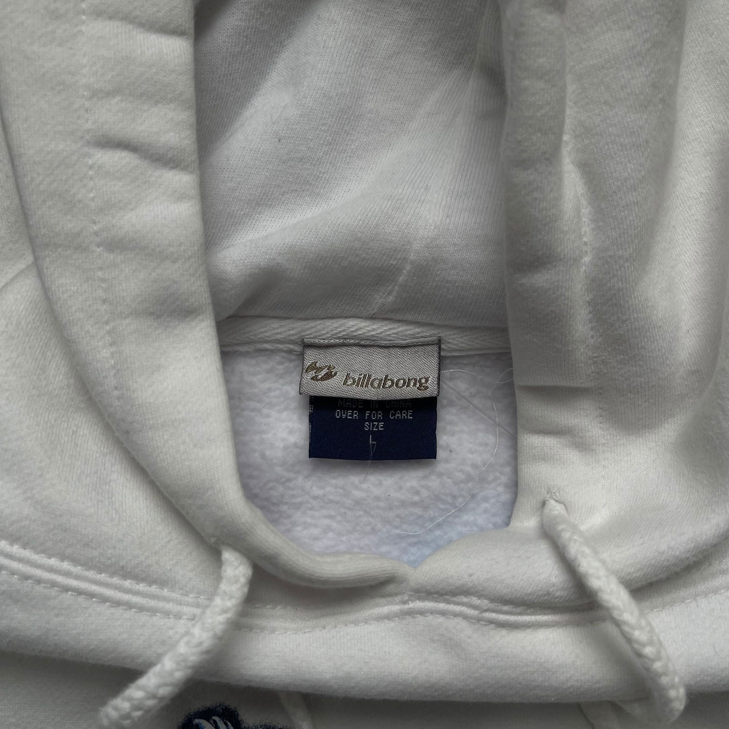 Y2K Billabong Femme Signature White Hoodie