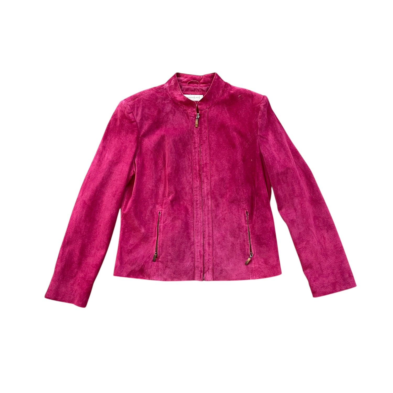 Y2K Preston & York Hot Pink Suede Jacket