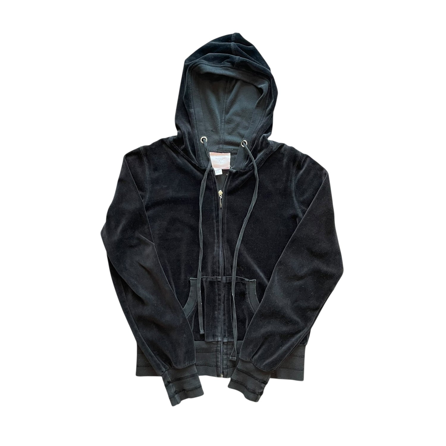 Y2K Romeo & Juliet Couture Bedazzled Velour Hoodie