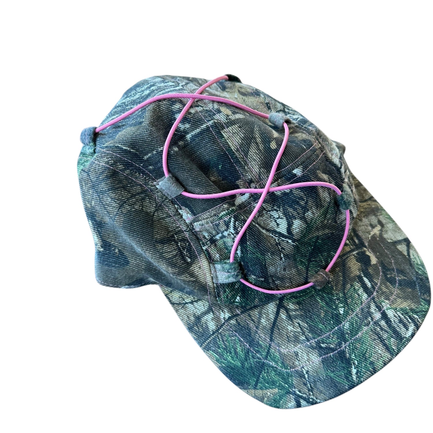 Y2k Camo Pink Tie Hat