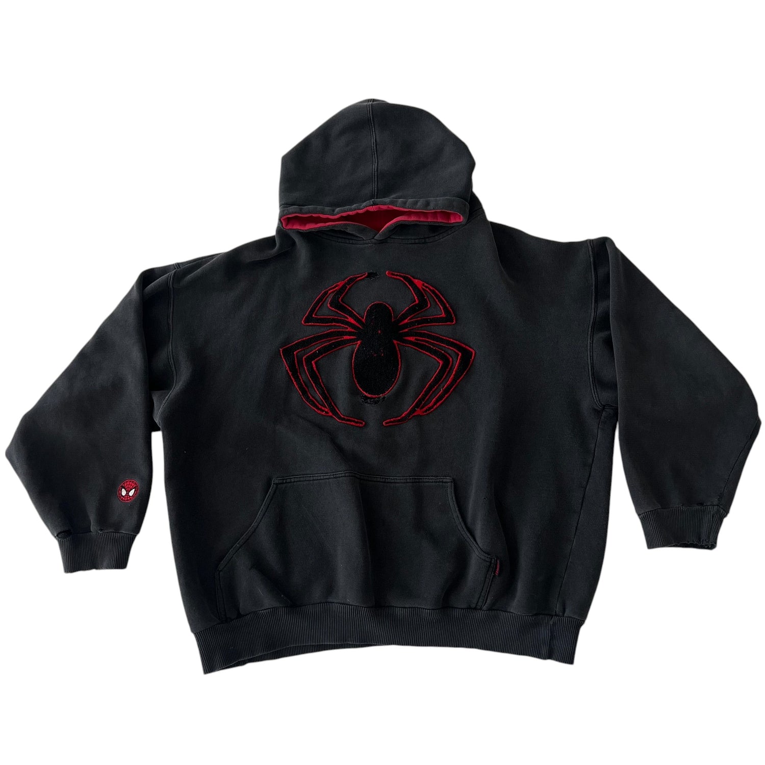 Y2k Spider Man Embroidered Hoodie