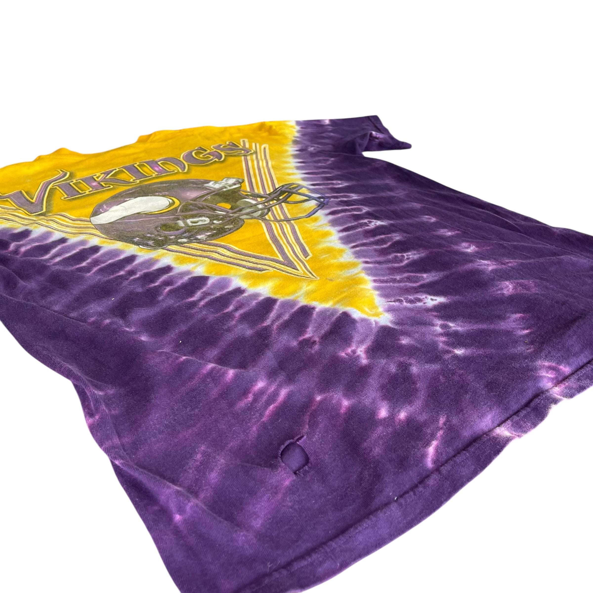 Vintage Minnesota Vikings Tie Dye Logo T-Shirt
