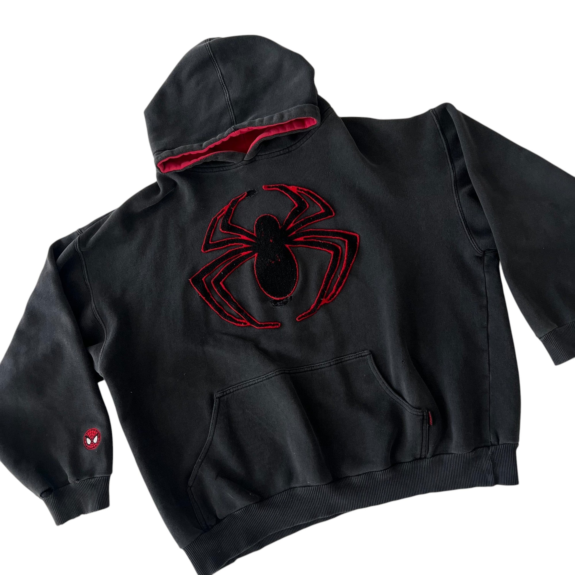 Y2k Spider Man Embroidered Hoodie