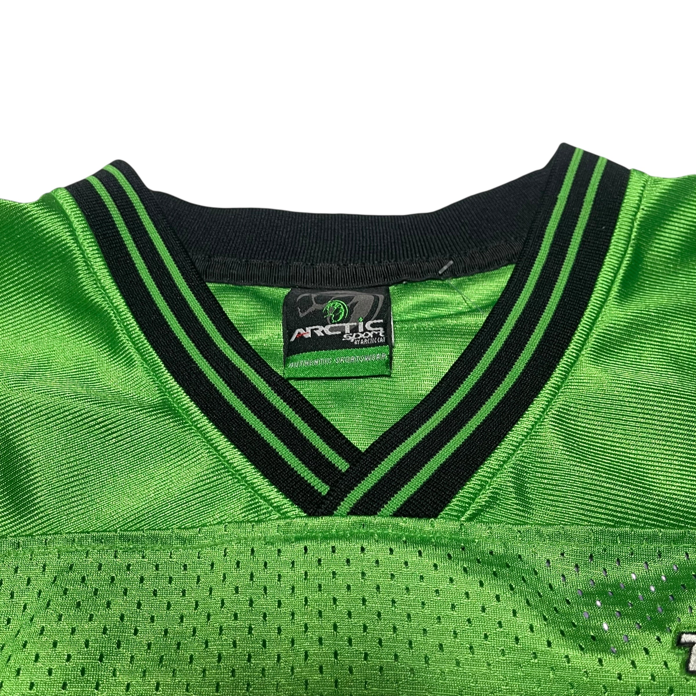 Y2K Arctic Cat Green Football Jersey