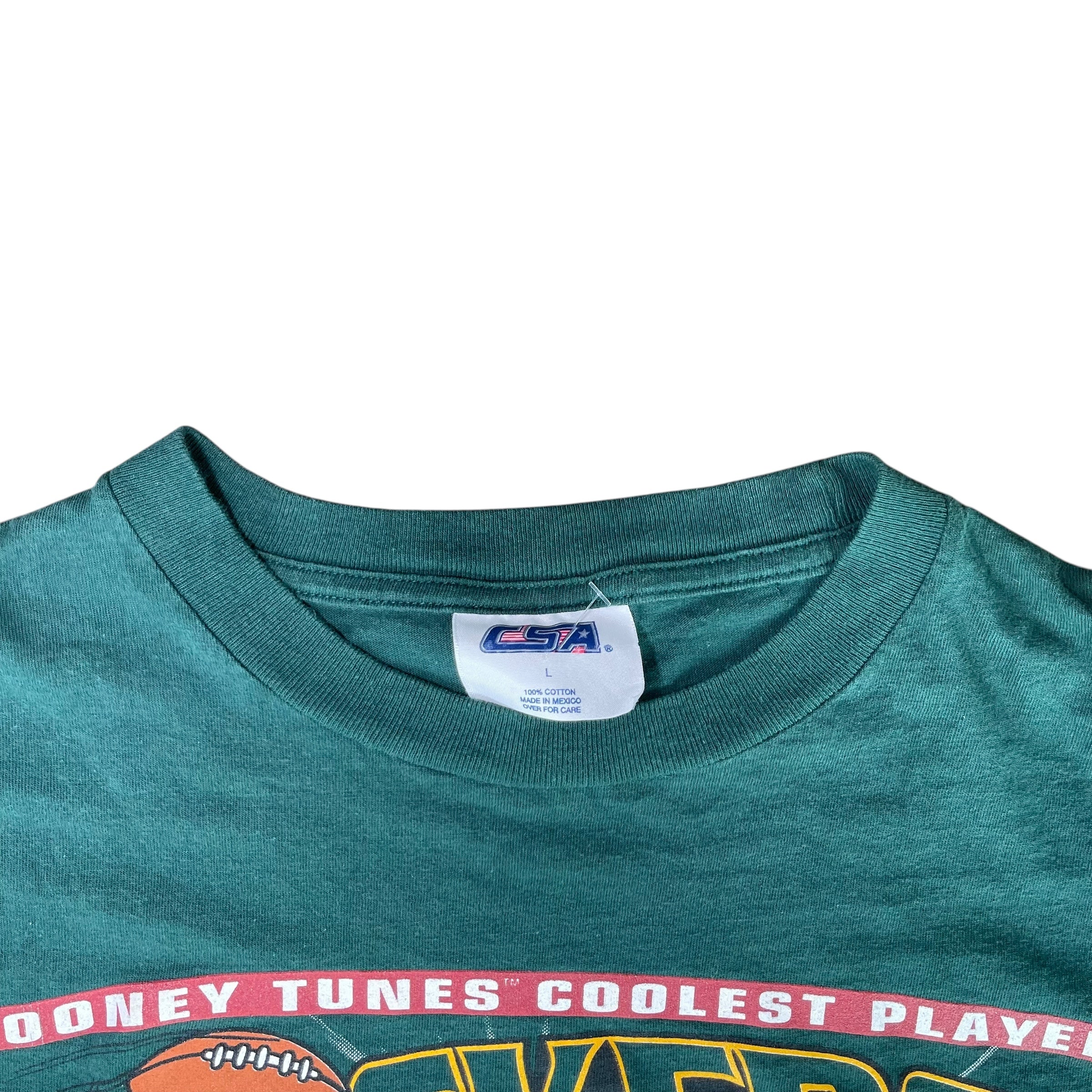 Vintage 1997 Looney Tunes Taz Green Bay Packers T-Shirt