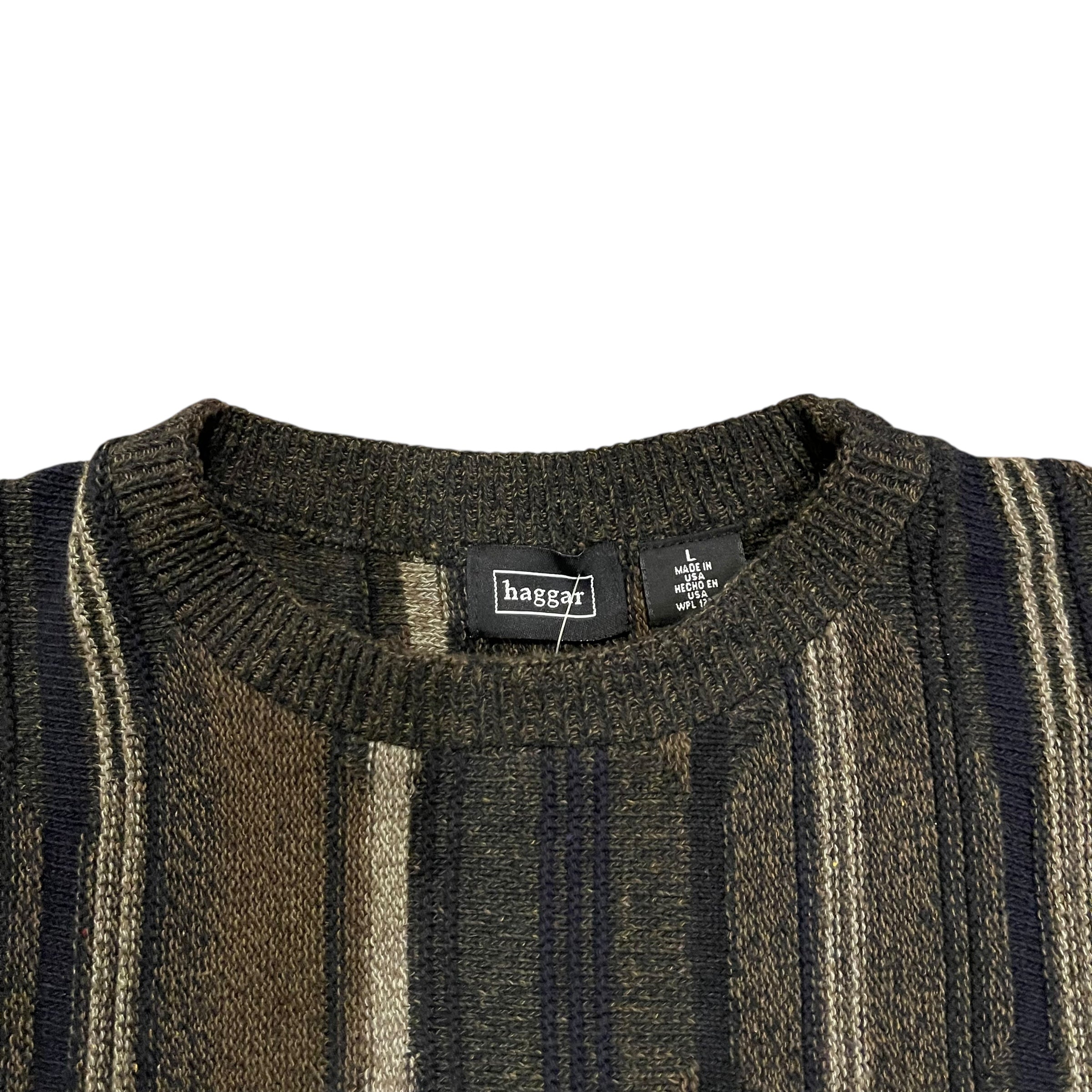 Vintage Haggar Striped Knit Sweater