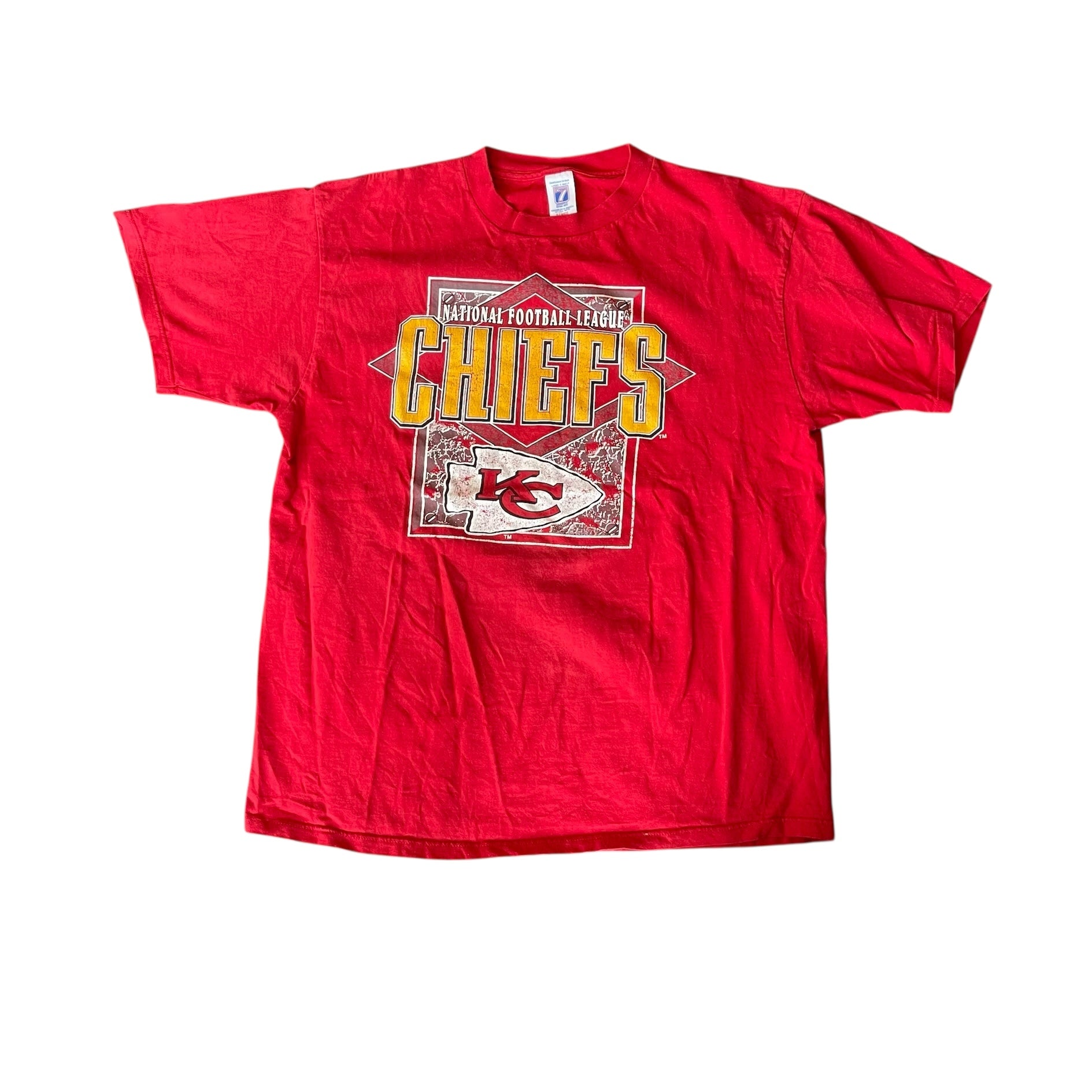 Vintage Kansas City Chiefs Red Graphic T-Shirt