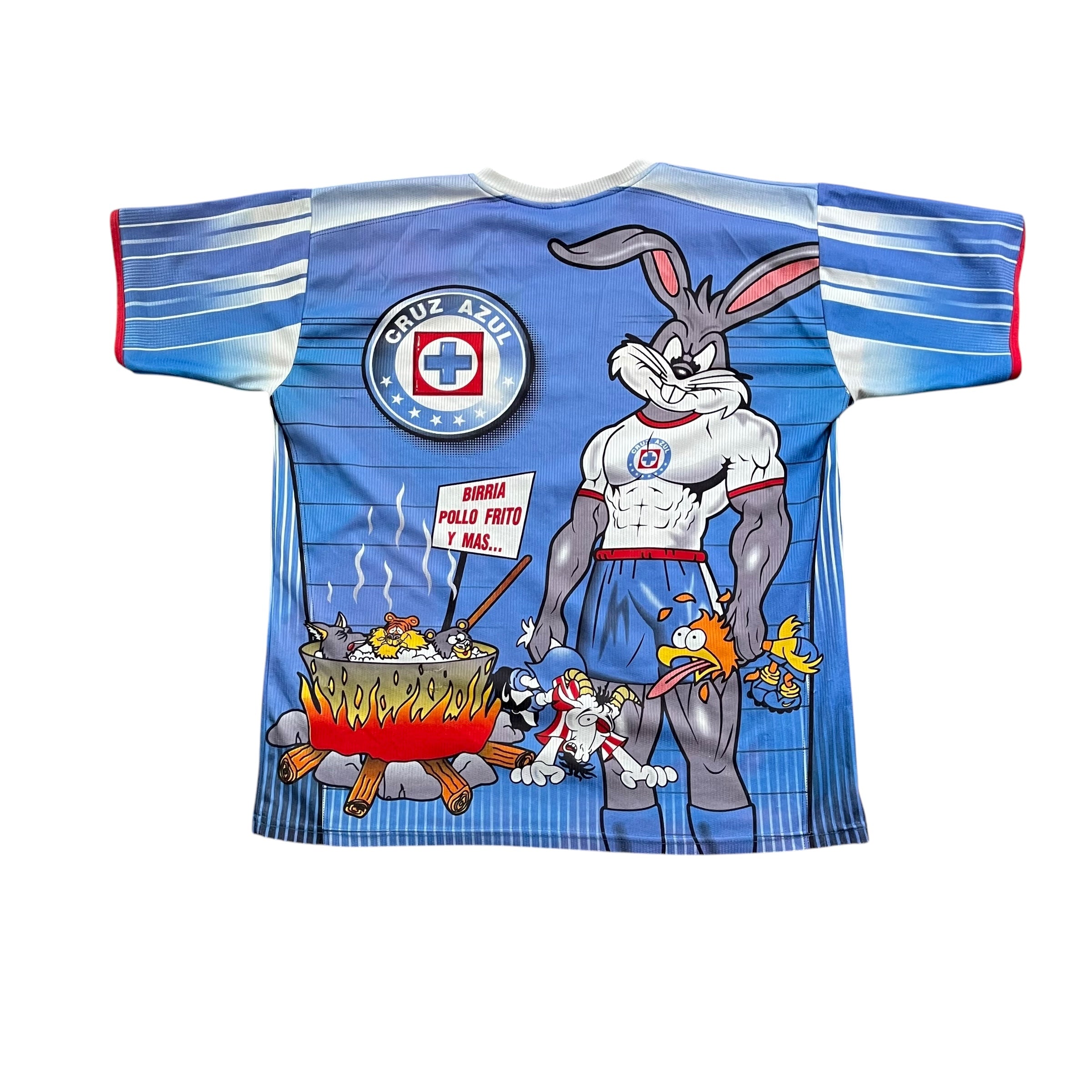 Vintage Cruz Azul Mascot Caricature AOP Jersey