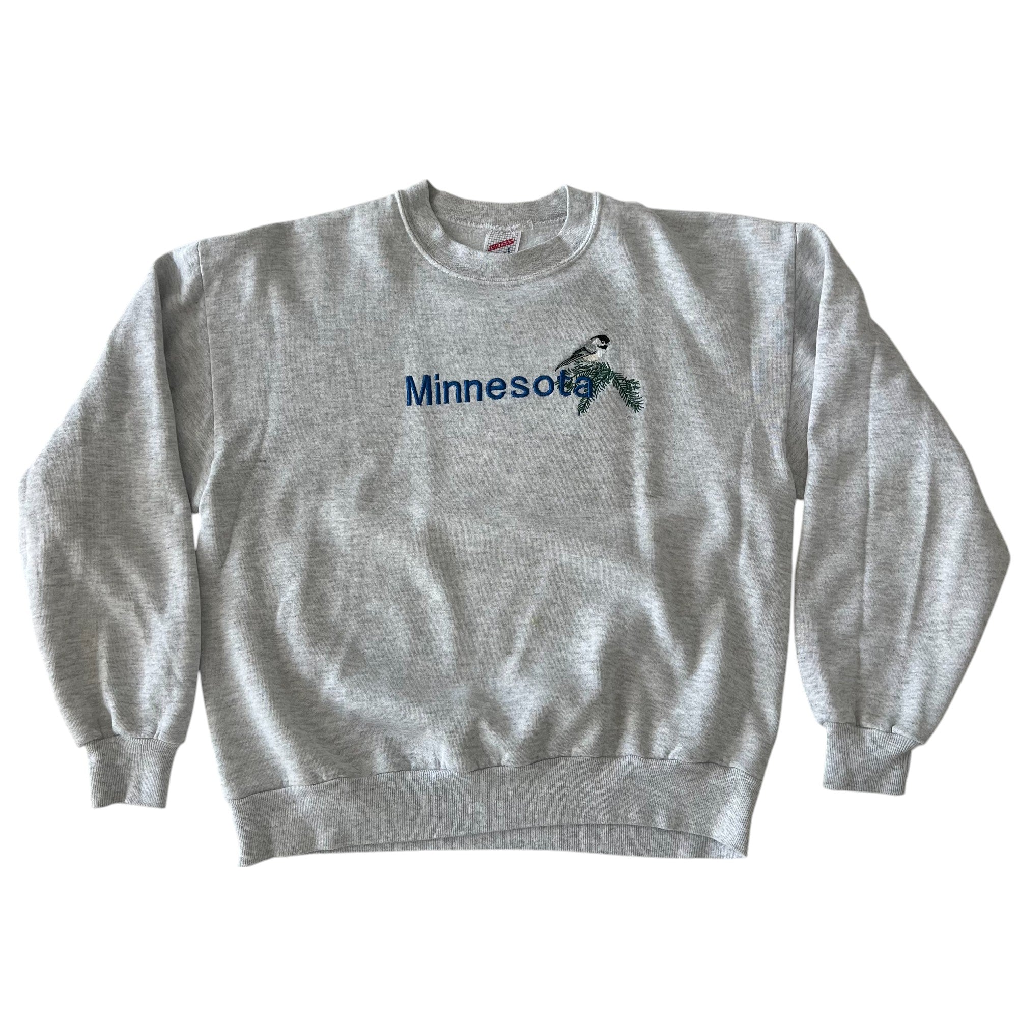 Vintage Minnesota Embroidered Bird Crewneck