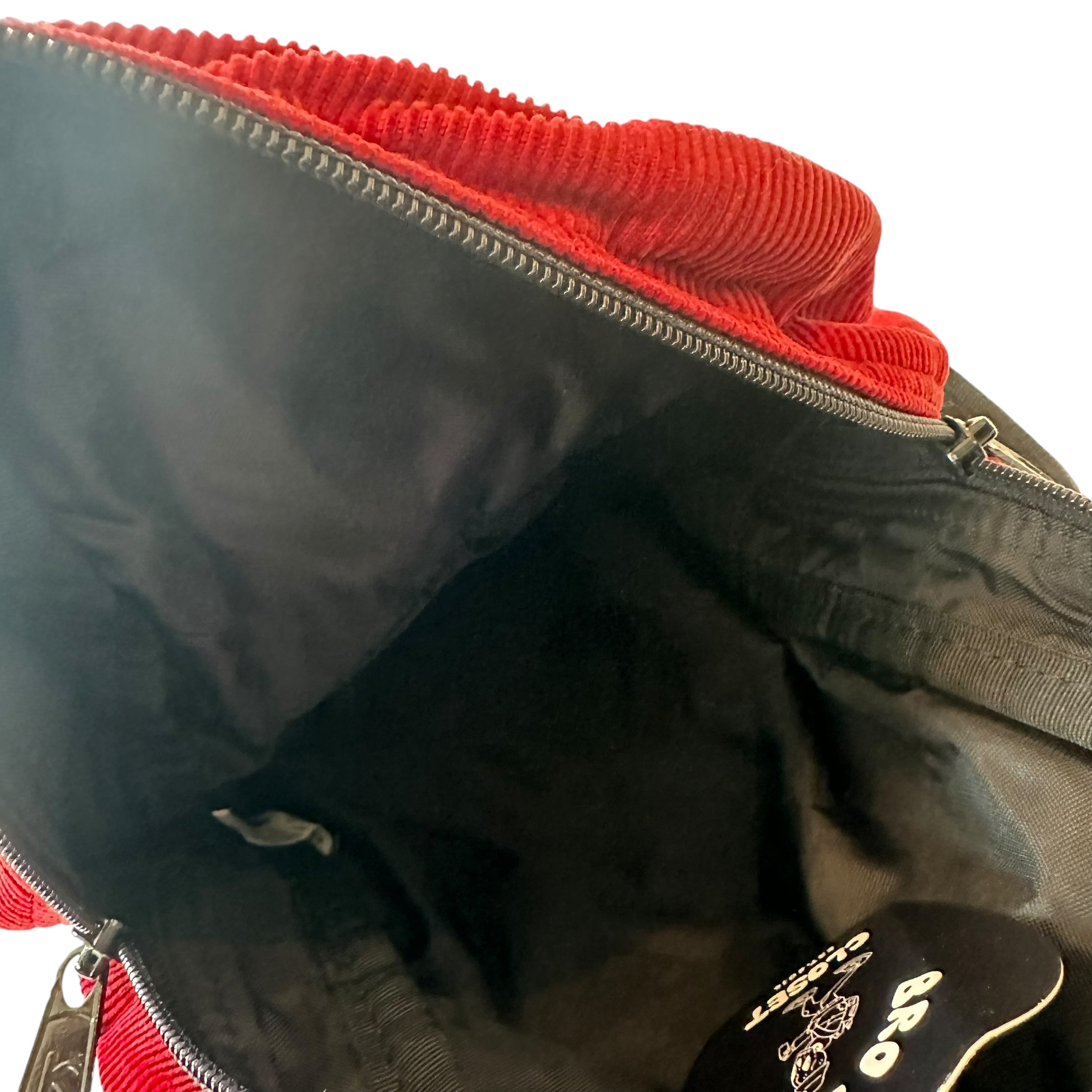 Vintage Jansport Red Corduroy Mini Backpack
