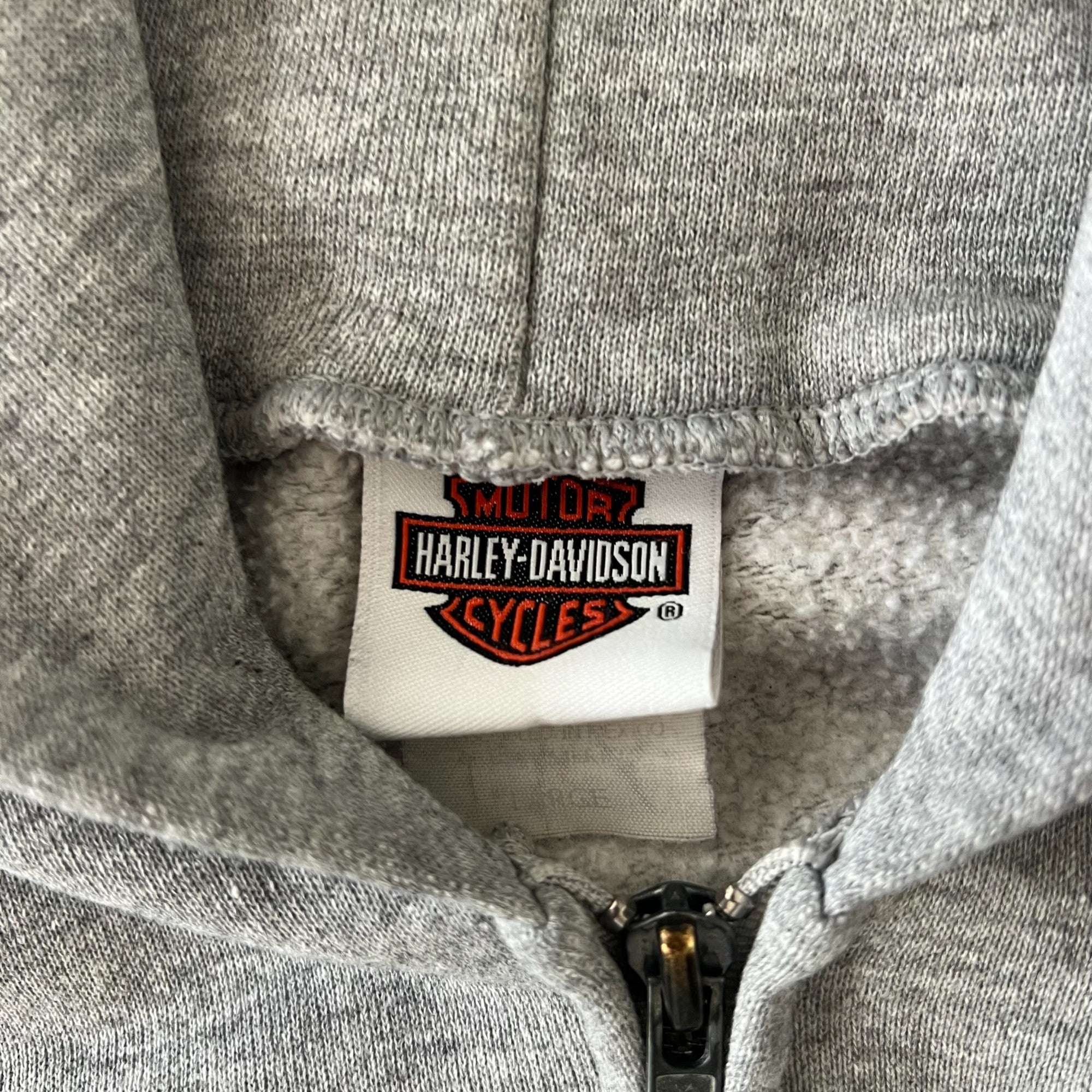 2004 Harley Davidson Orange Flame Zip Up