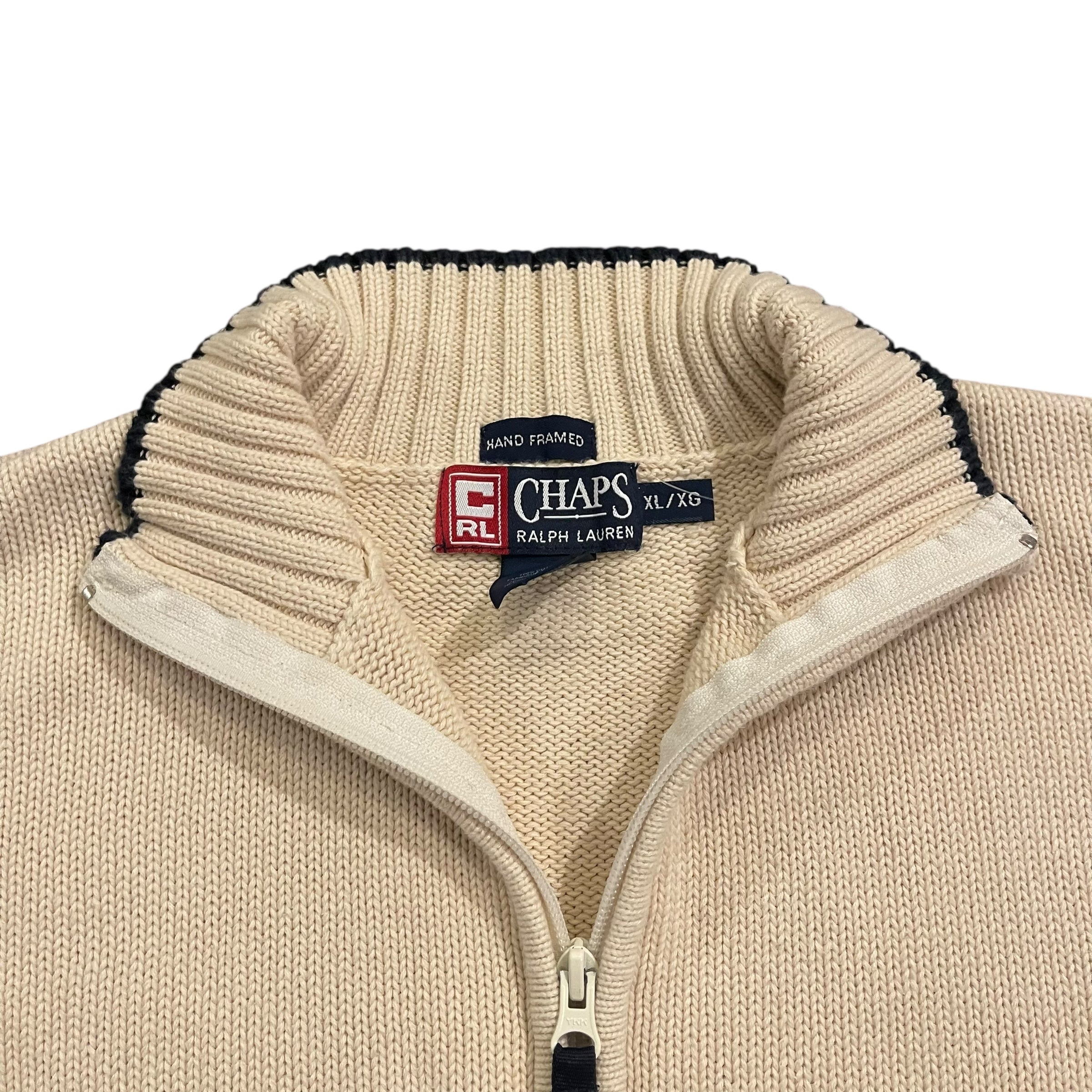 Y2K Chaps Ralph Lauren Knit Turtleneck Sweatshirt