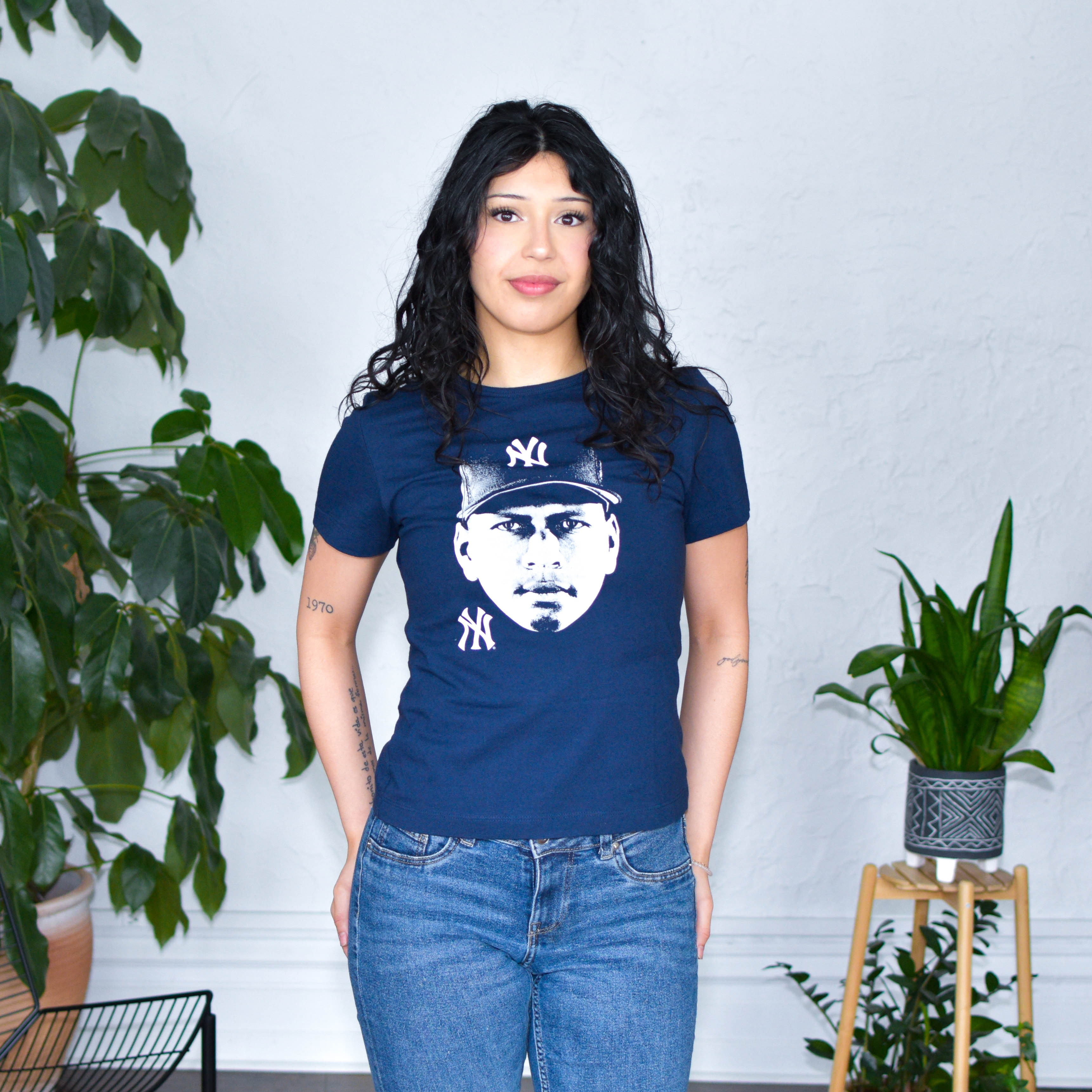 Vintage Femme Alex Rodriguez Yankees Graphic T-Shirt
