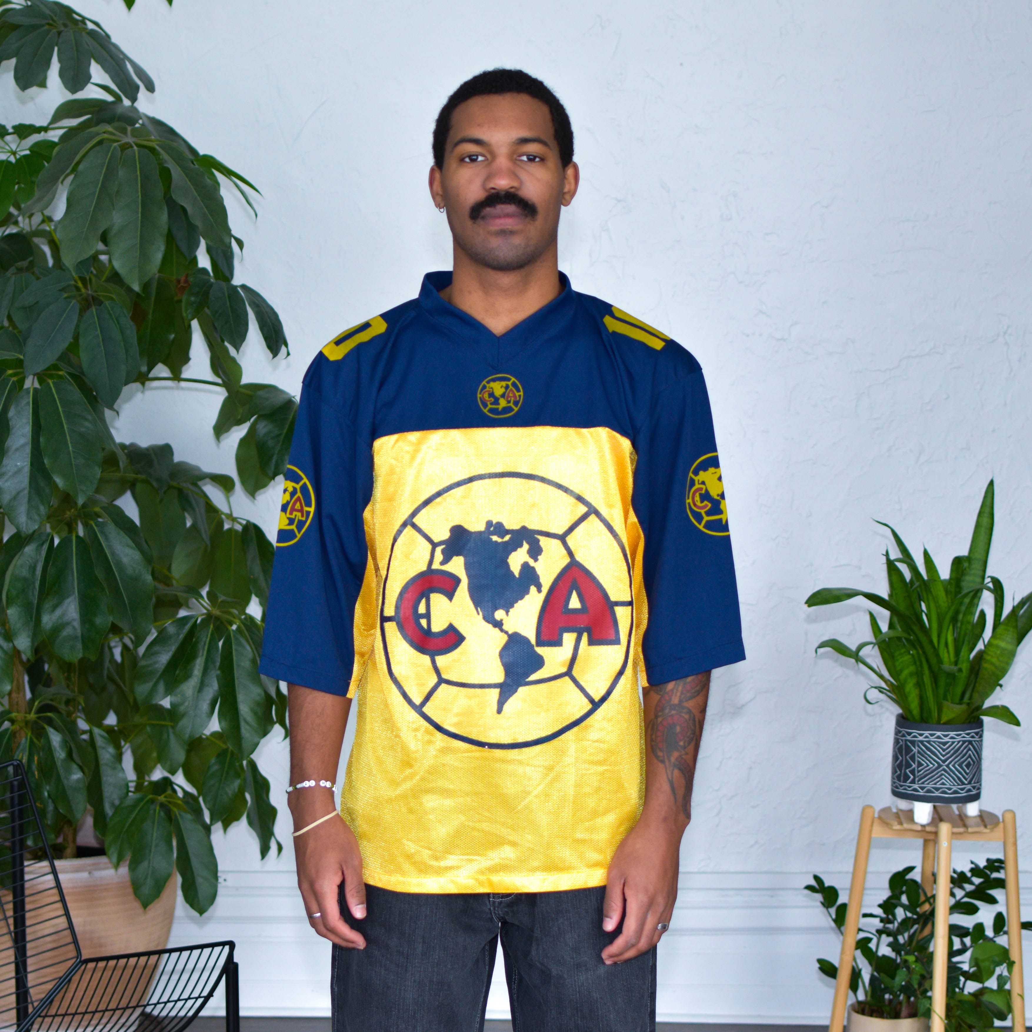 Vintage 90s Club America Football Jersey